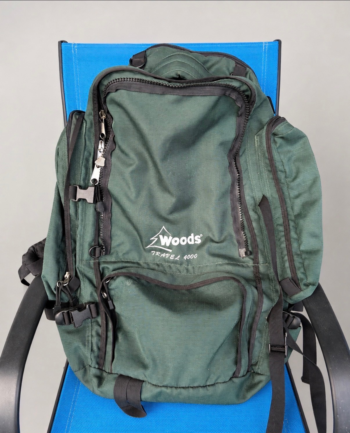 Woods Travel 4000 Backpack – Green Hiking/Travel Backpack