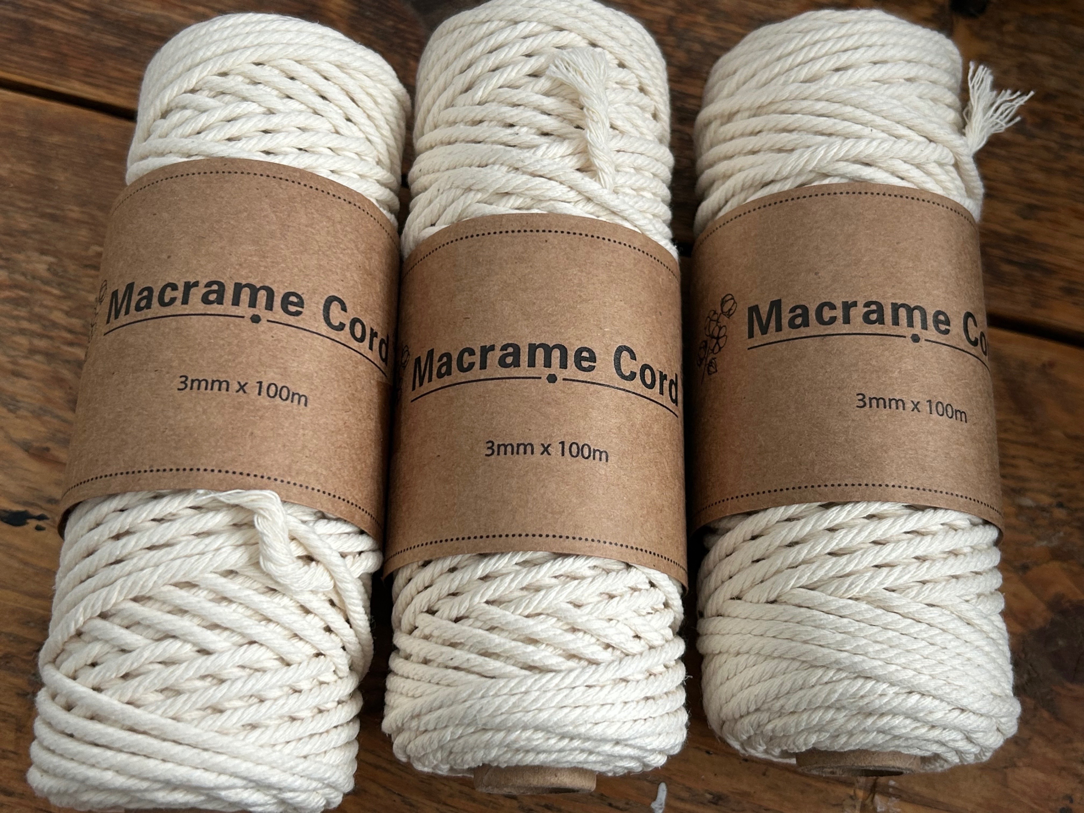 Macrame Cord - 3mm x 100m - photo 3