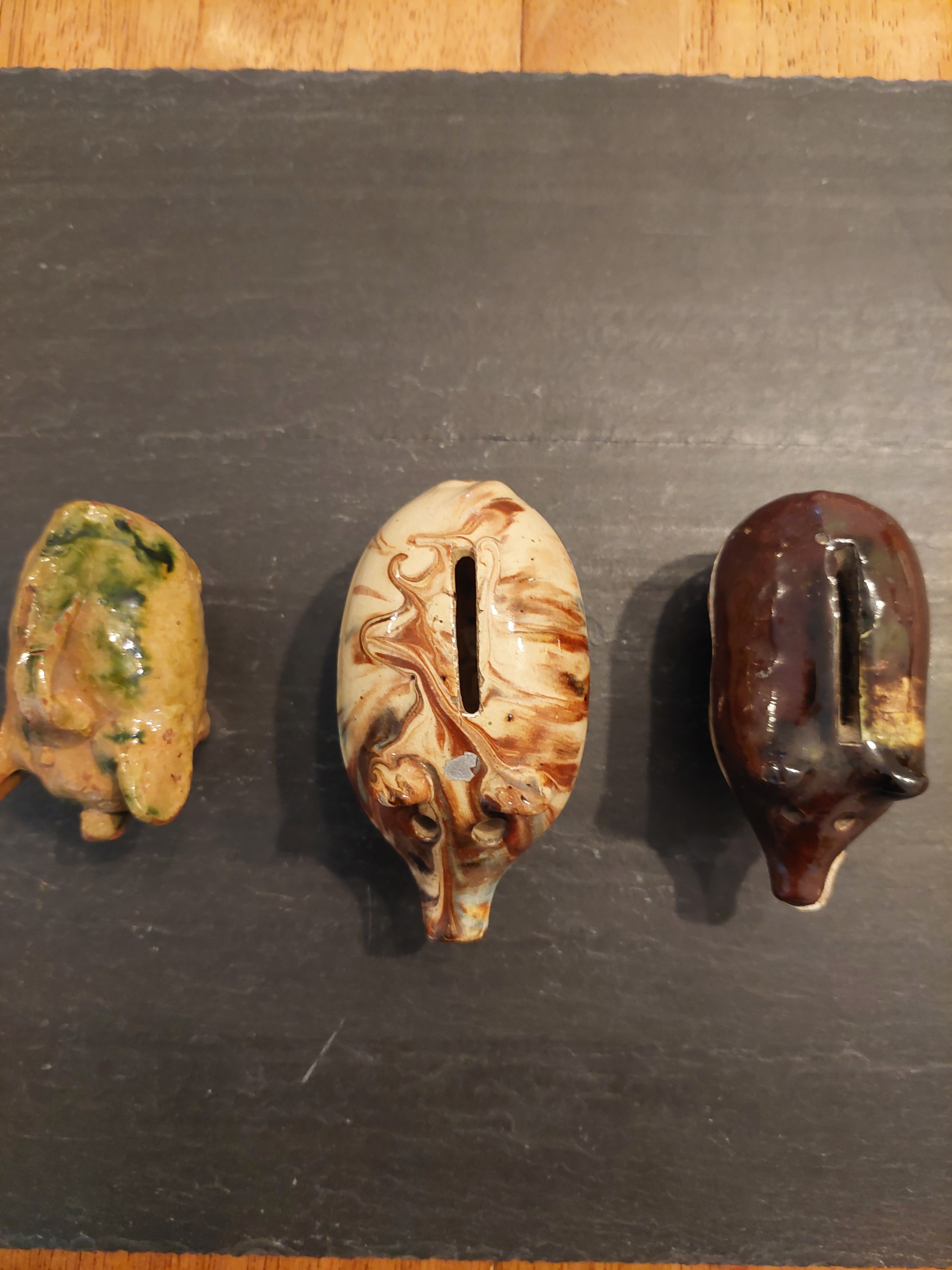 Set of 3 Whimsical Ceramic Piggy Banks - photo 2