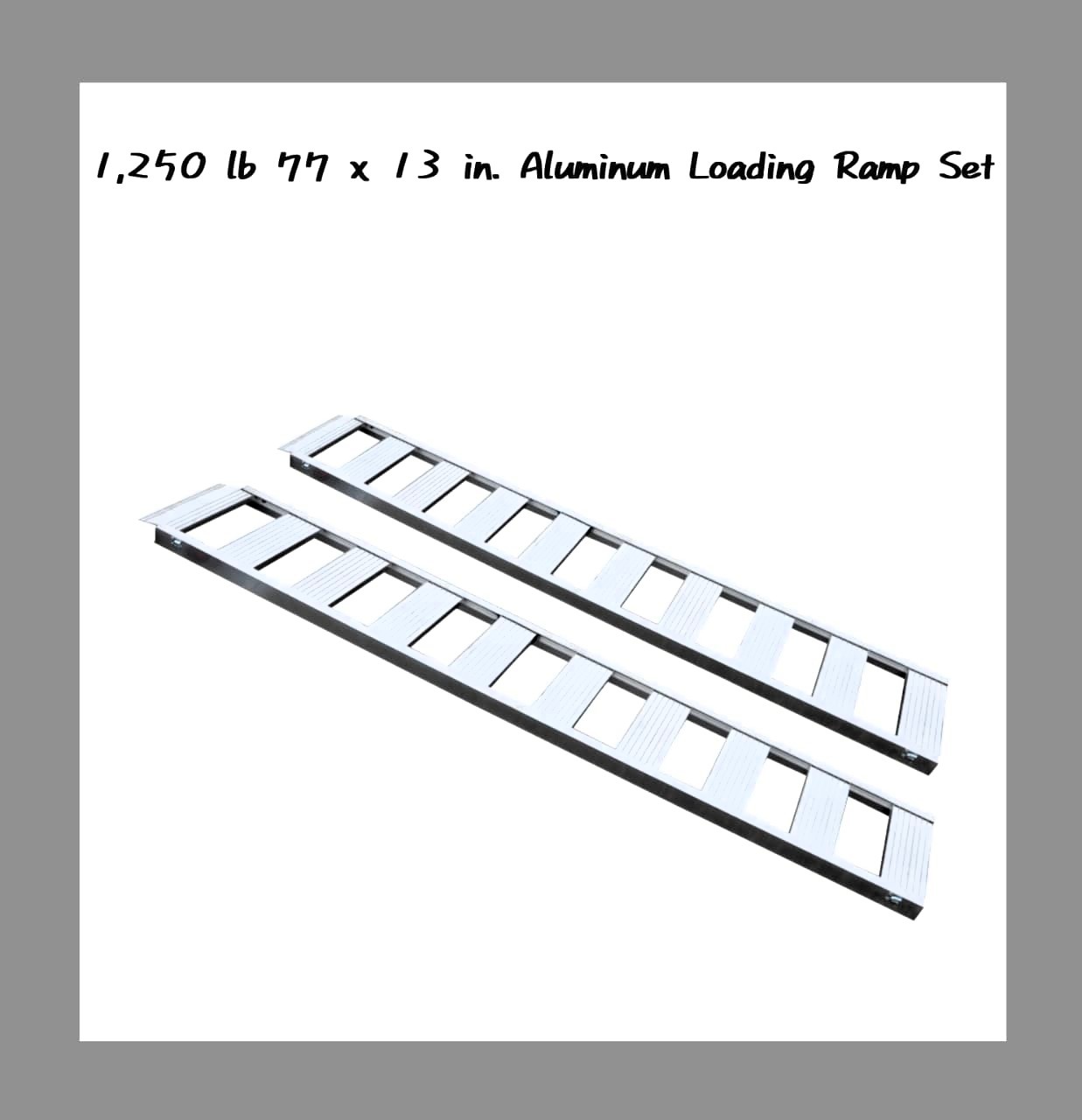 Aluminum Loading Ramps 1250 lb 77x13 - photo 5