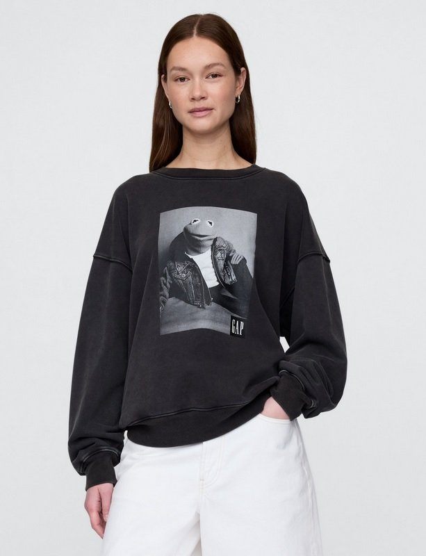 Gap x Muppets Kermit Unisex Sweatshirt, Small, New In Bag. - photo 5