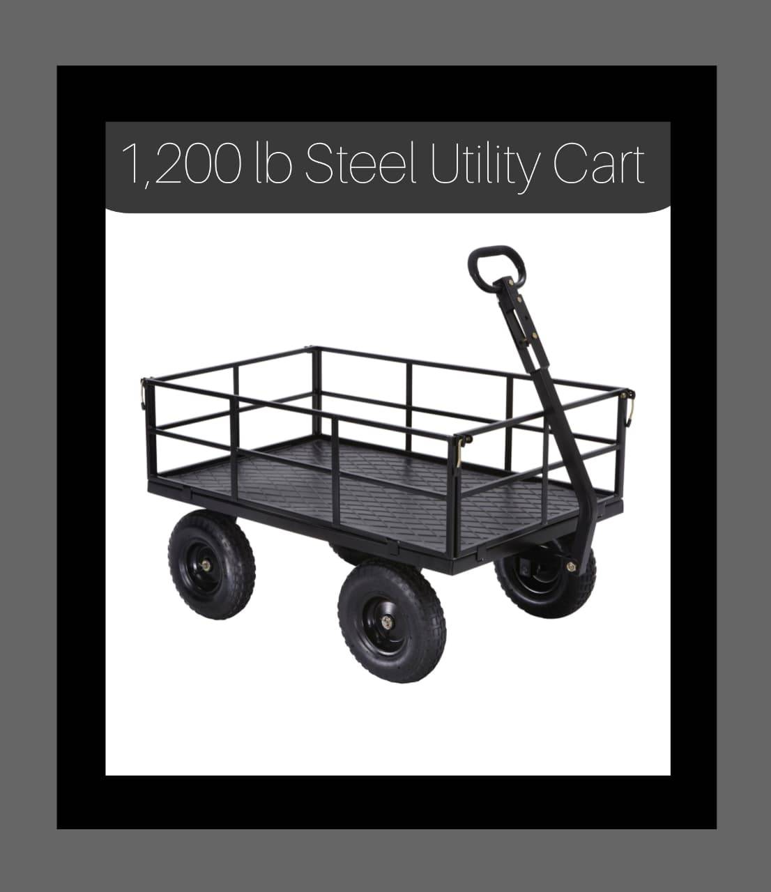 1200 lb Steel Utility Cart