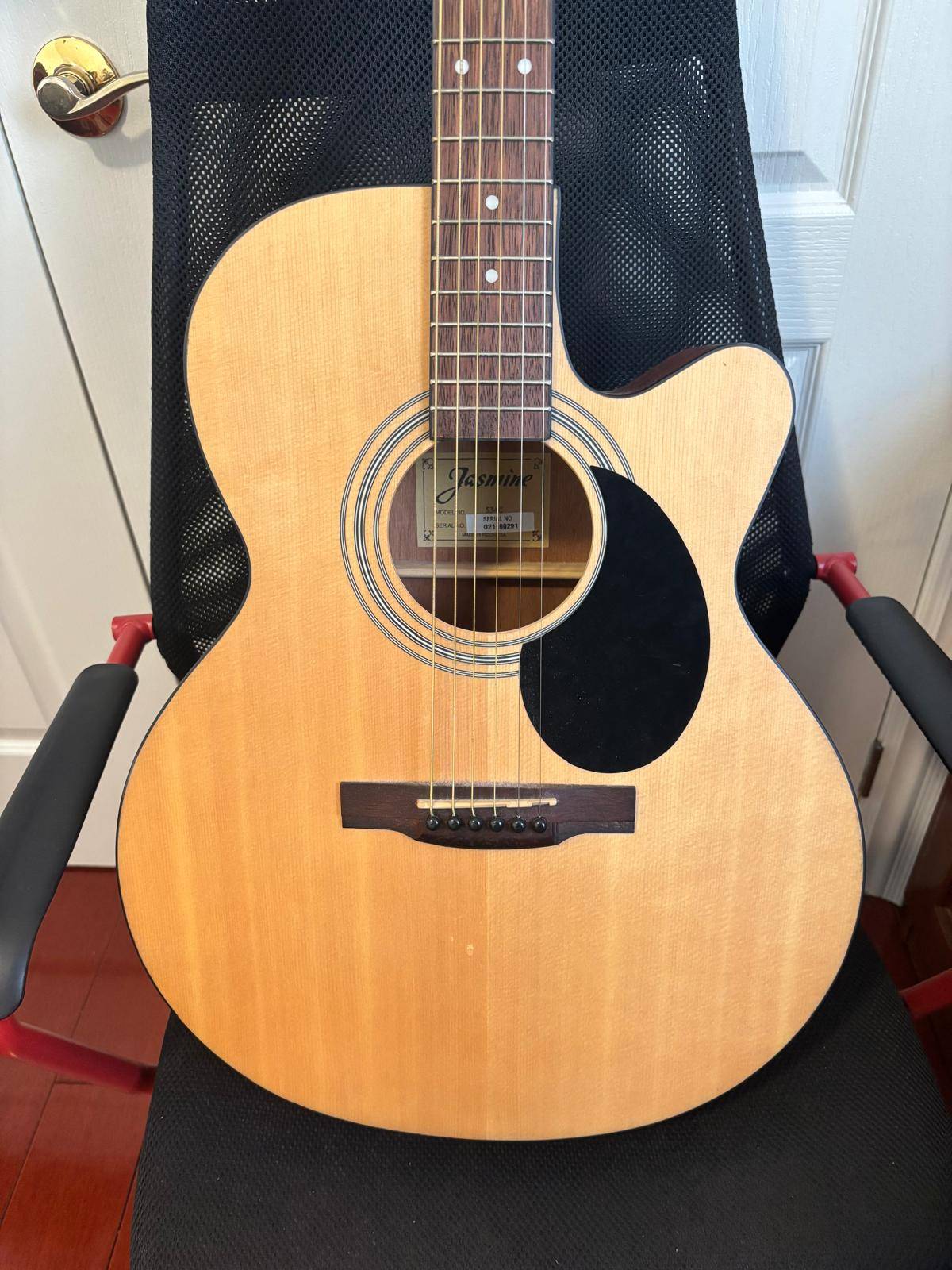 S34C Jasmine Grand Orchestra Acoustic Guitar – Natural + Capo - photo 3