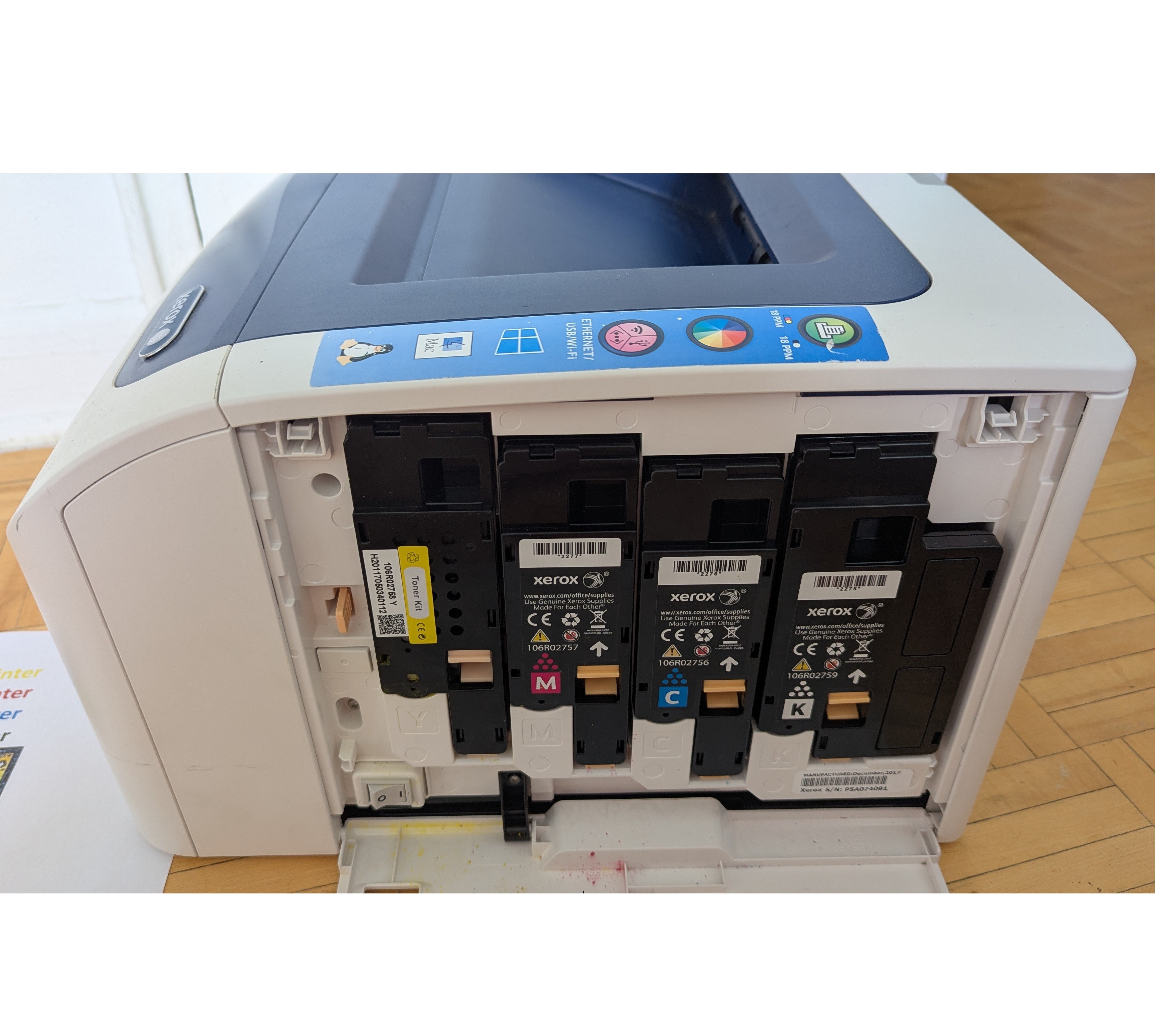 Good Condition! Xerox Phaser 6022 Color Laser Printer - photo 3