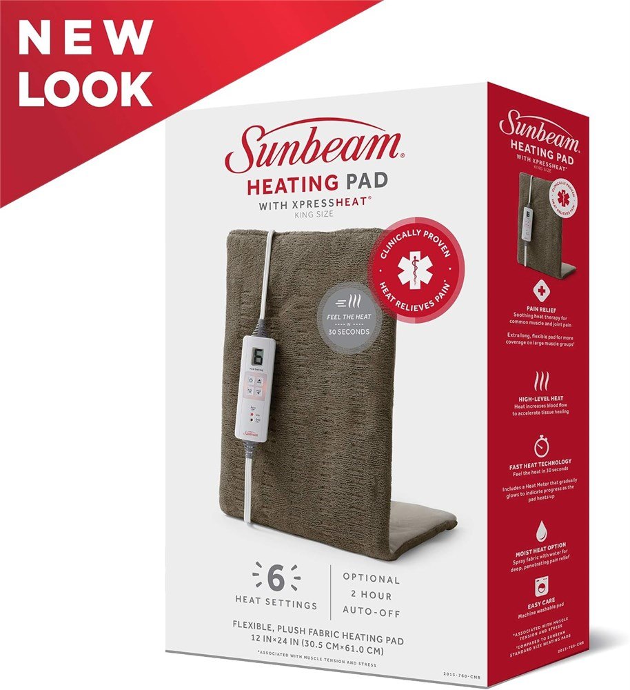 Sunbeam XpressHeat Heating Pad 12" x 24" - photo 4