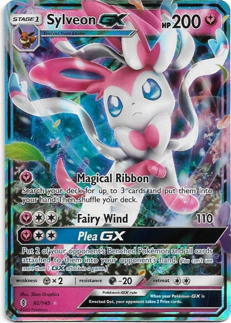 Pokemon Sylveon GX 092/145 Guardians Rising LP