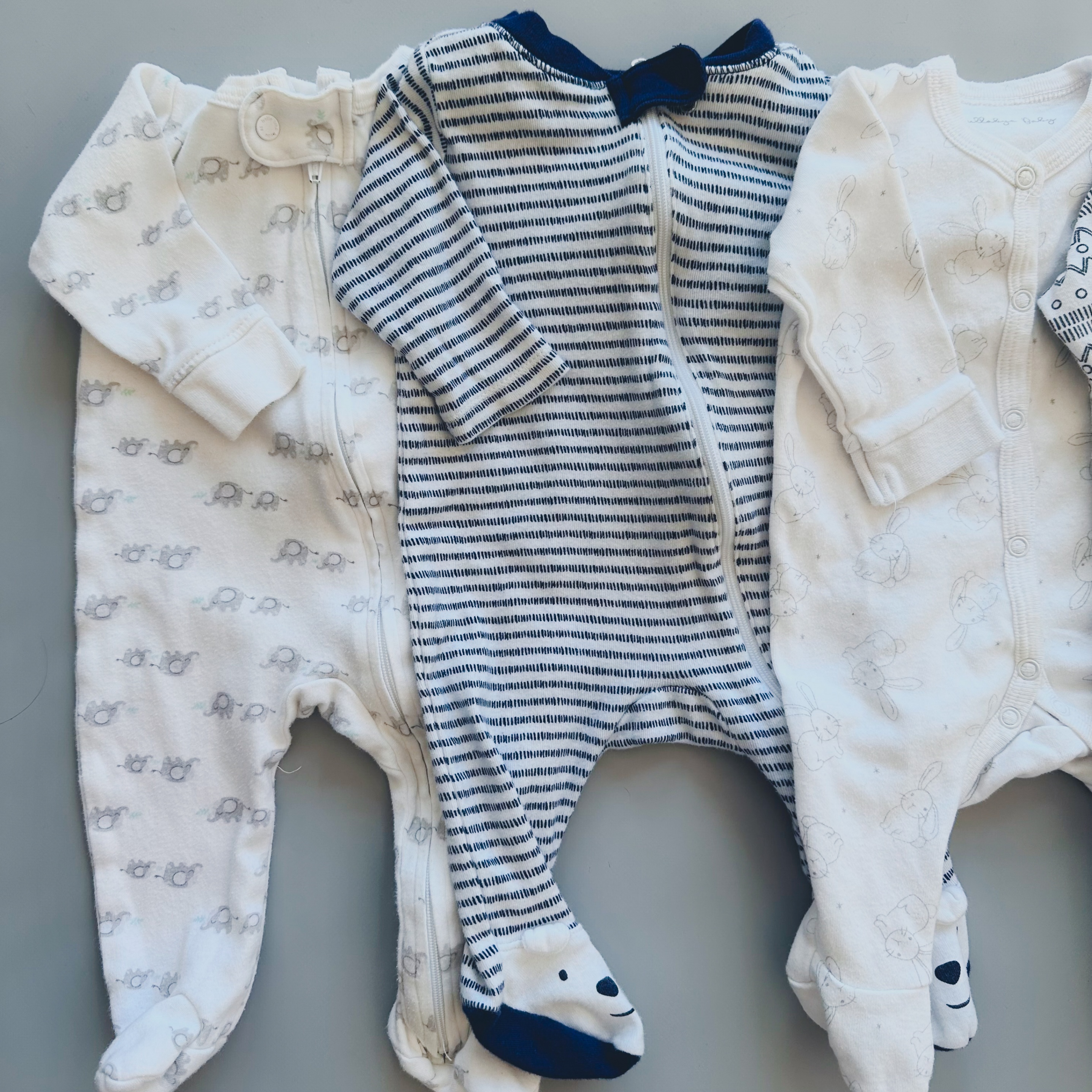 Baby Boy Sleepers Bundle - 0-3 Months - photo 2