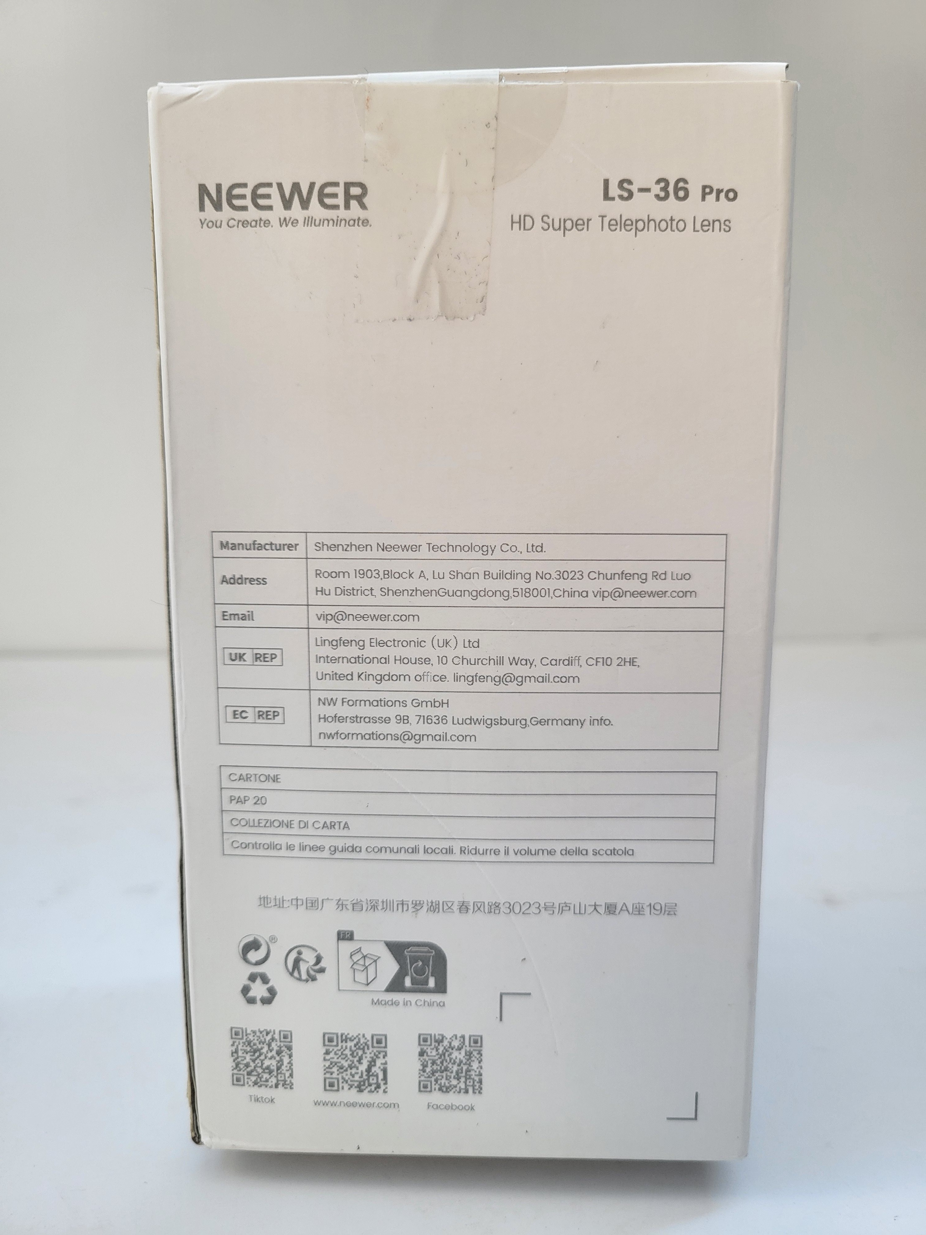 NEW NEEWER LS-36 Pro 7X HD Super Telephoto Phone Lens – 17mm - photo 2