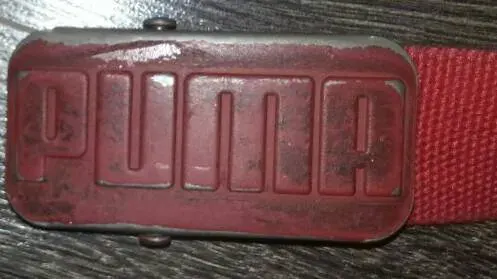 Rustic Red Puma Belt -- Sorta Like An Airplane Seatbelt - photo 3