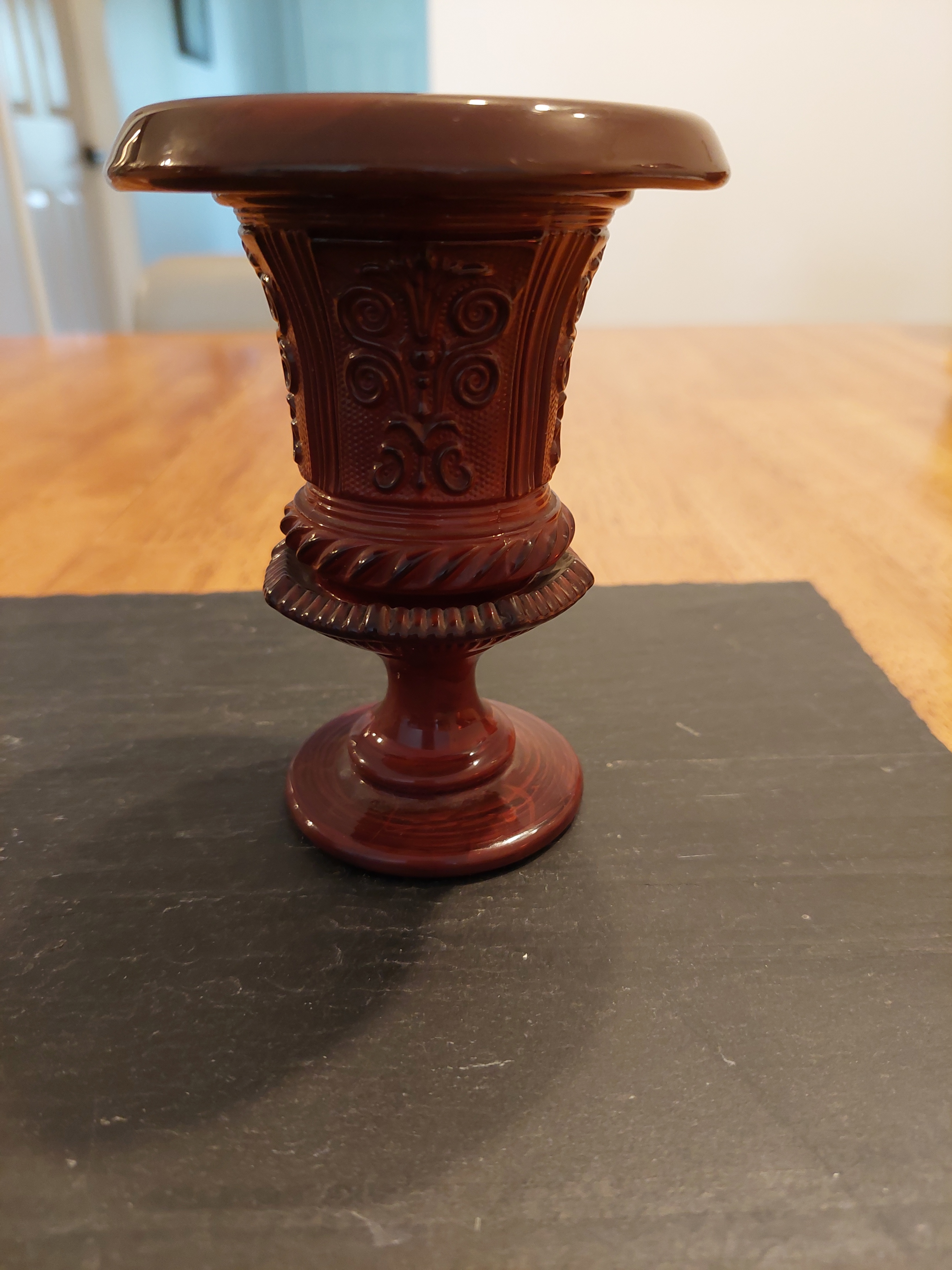 Vintage Slag (end of the day glass) Vase - photo 3