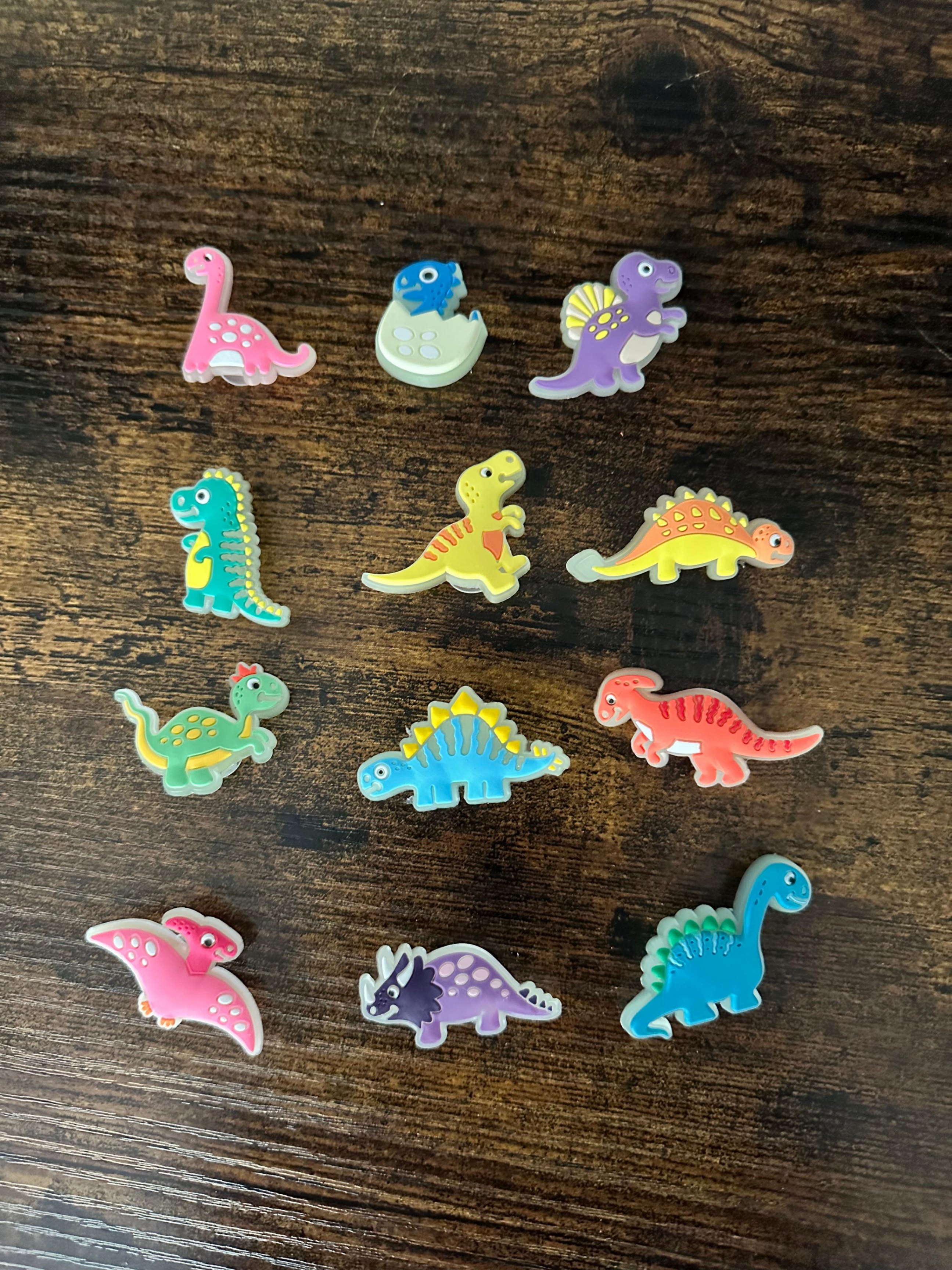 Dinosaur Shoe Charms Assorted Set