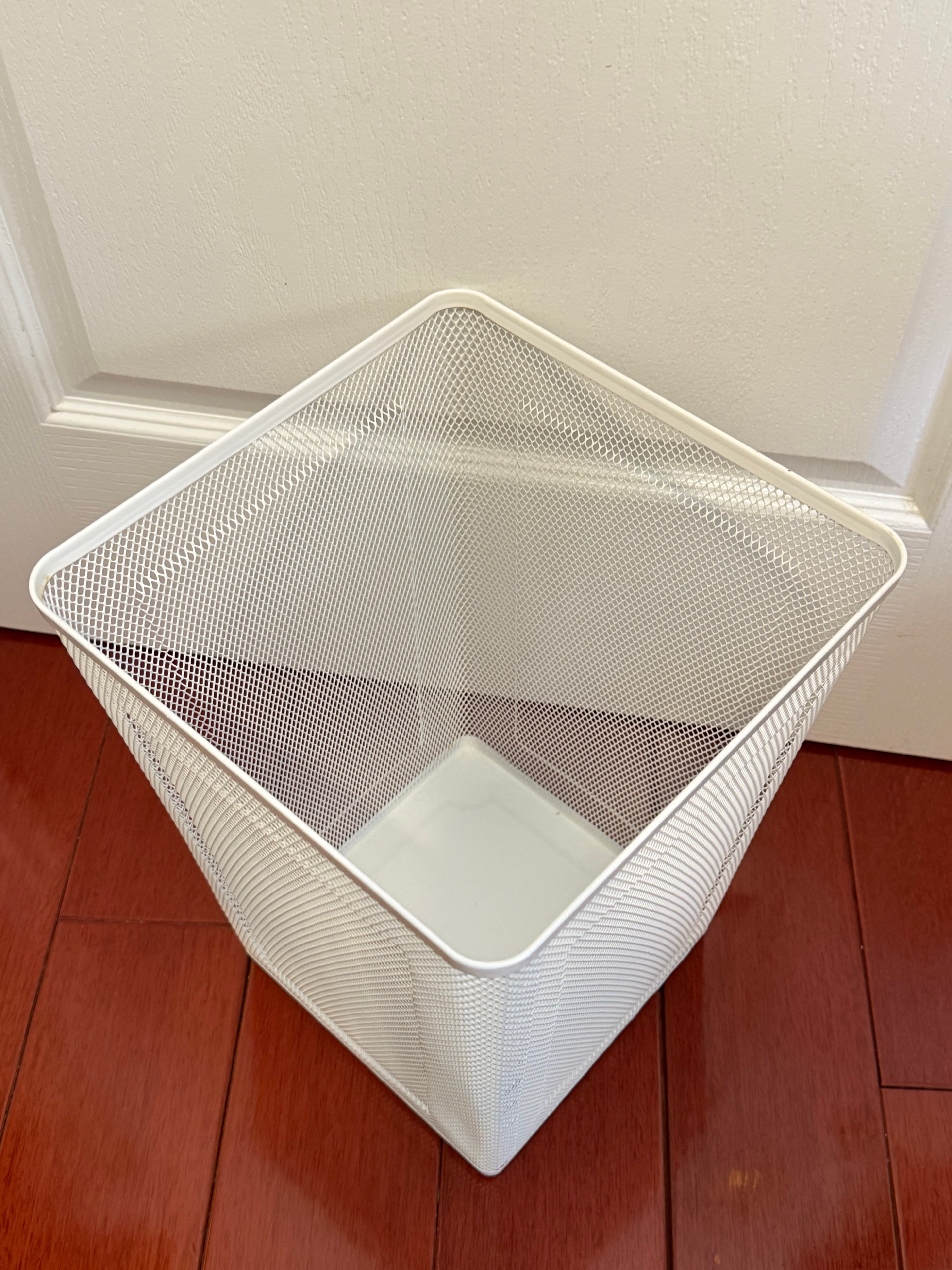 IKEA White Mesh Wastebasket / Trash Can - photo 3