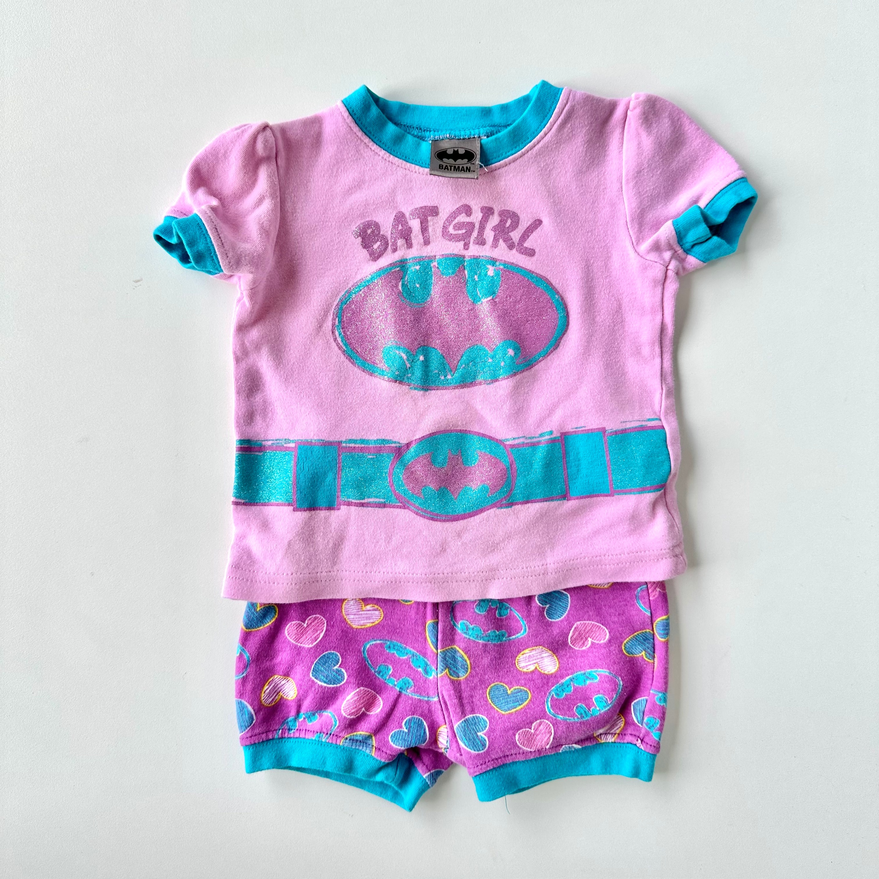 Baby Girl Batman Set - Tshirt and Shorts Set - 3-6 Months - photo 2