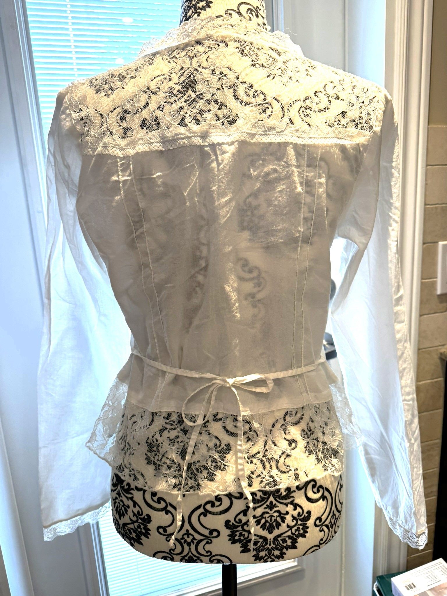 Vintage Lace Boho Western Blouse / Blouse bohème western - photo 4
