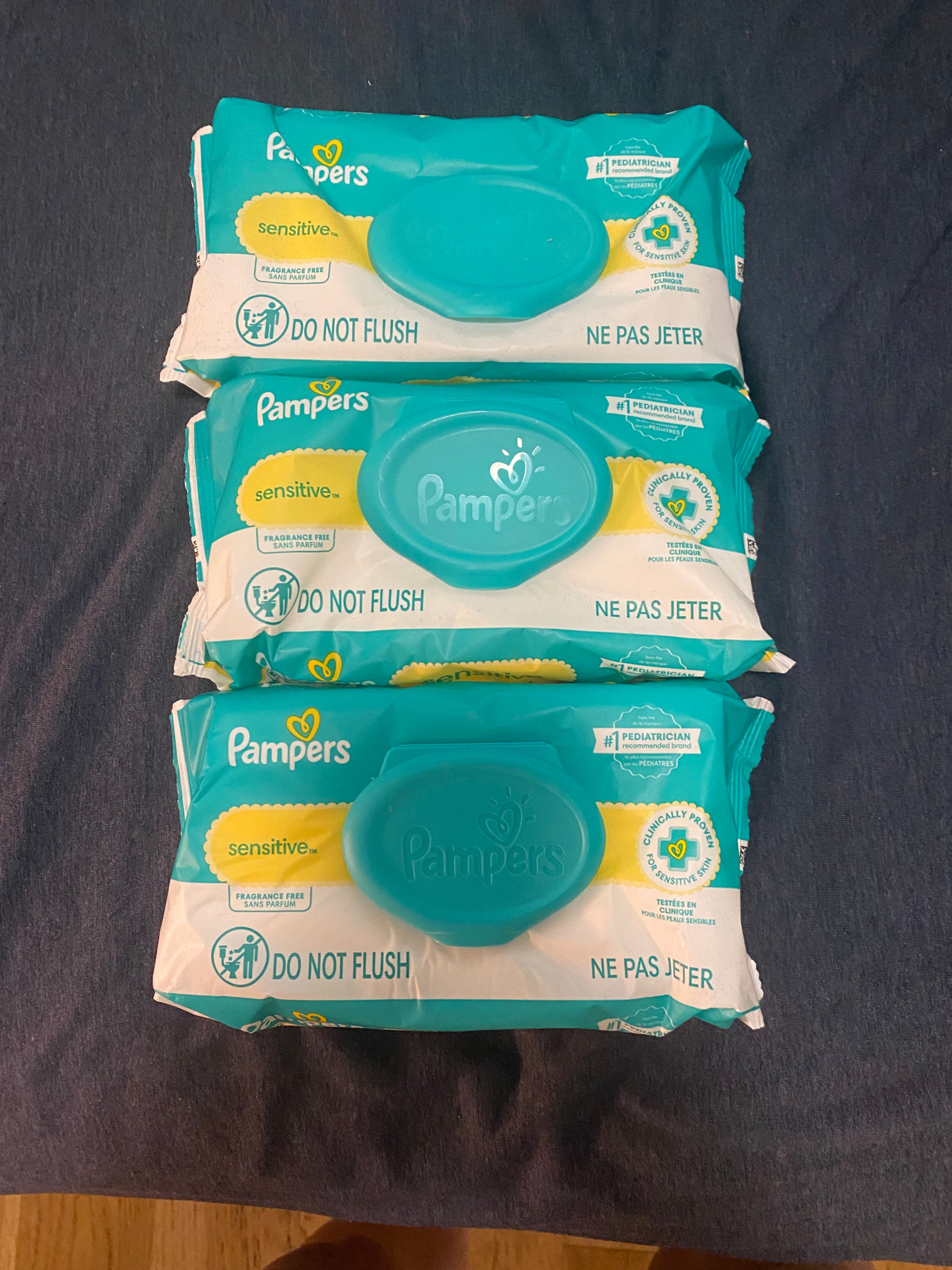 Pampers Sensitive Baby Wipes (3 Packs)