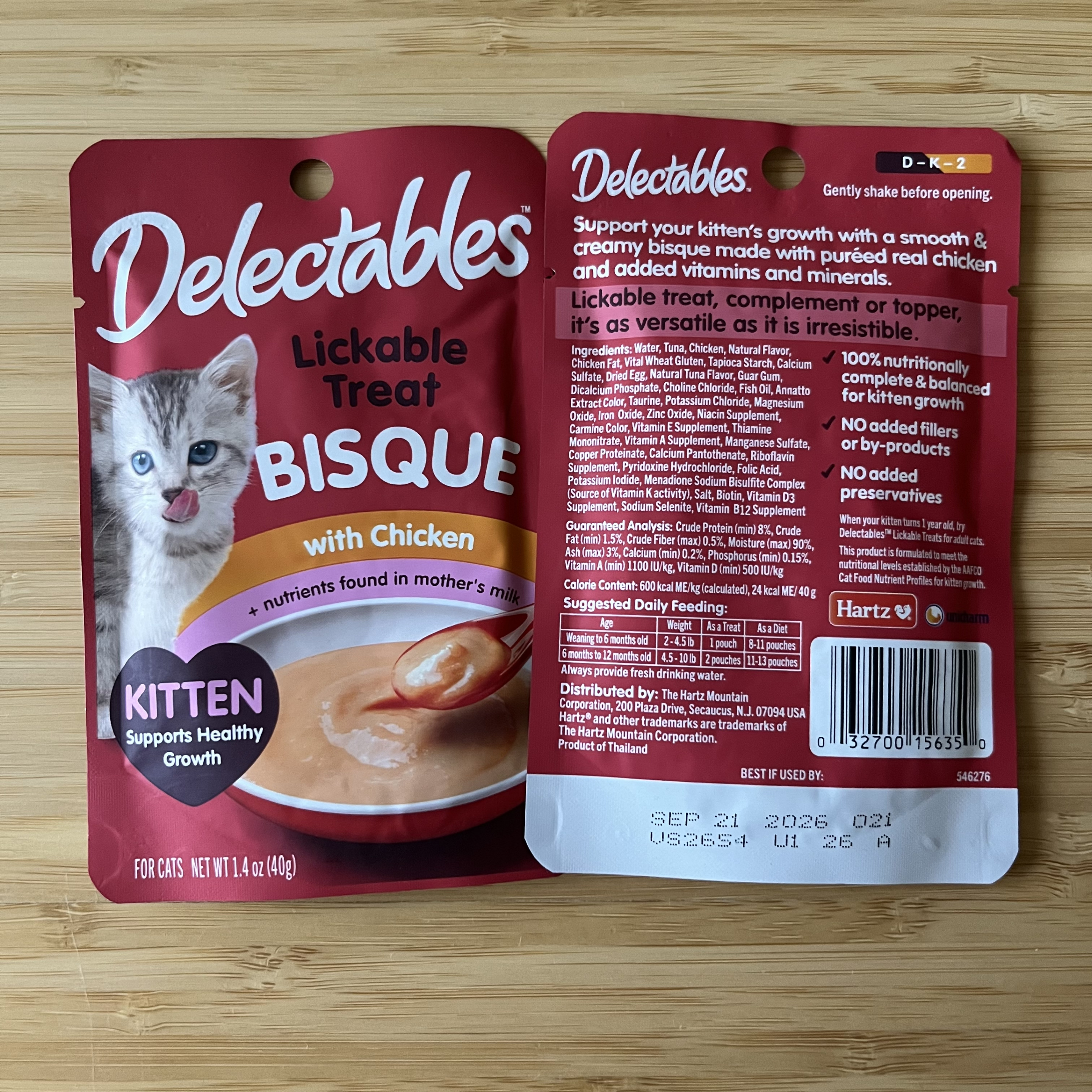 Delectables Kitten Lickable Treat Bisque (2 pouches) - photo 2