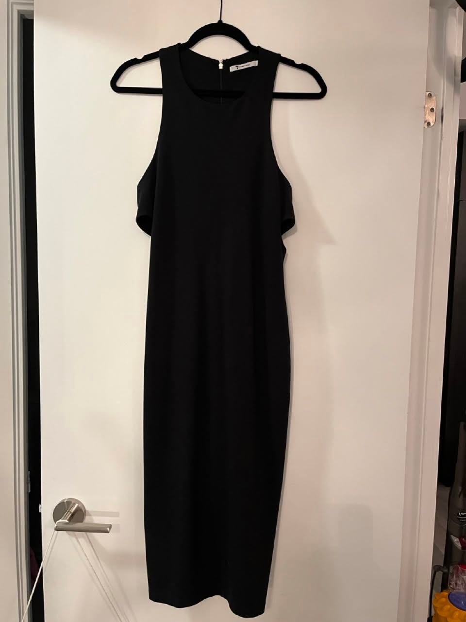 Sexy black designer bodycon dress, M - photo 2
