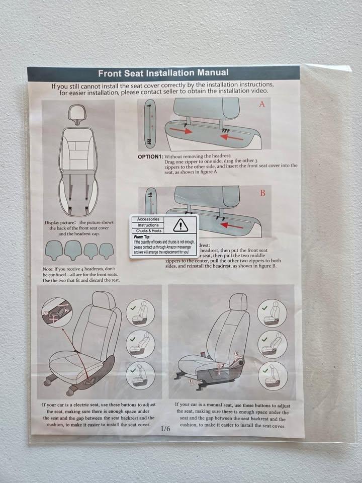 14-15. BRAND NEW universal LEATHER seat covers - photo 5