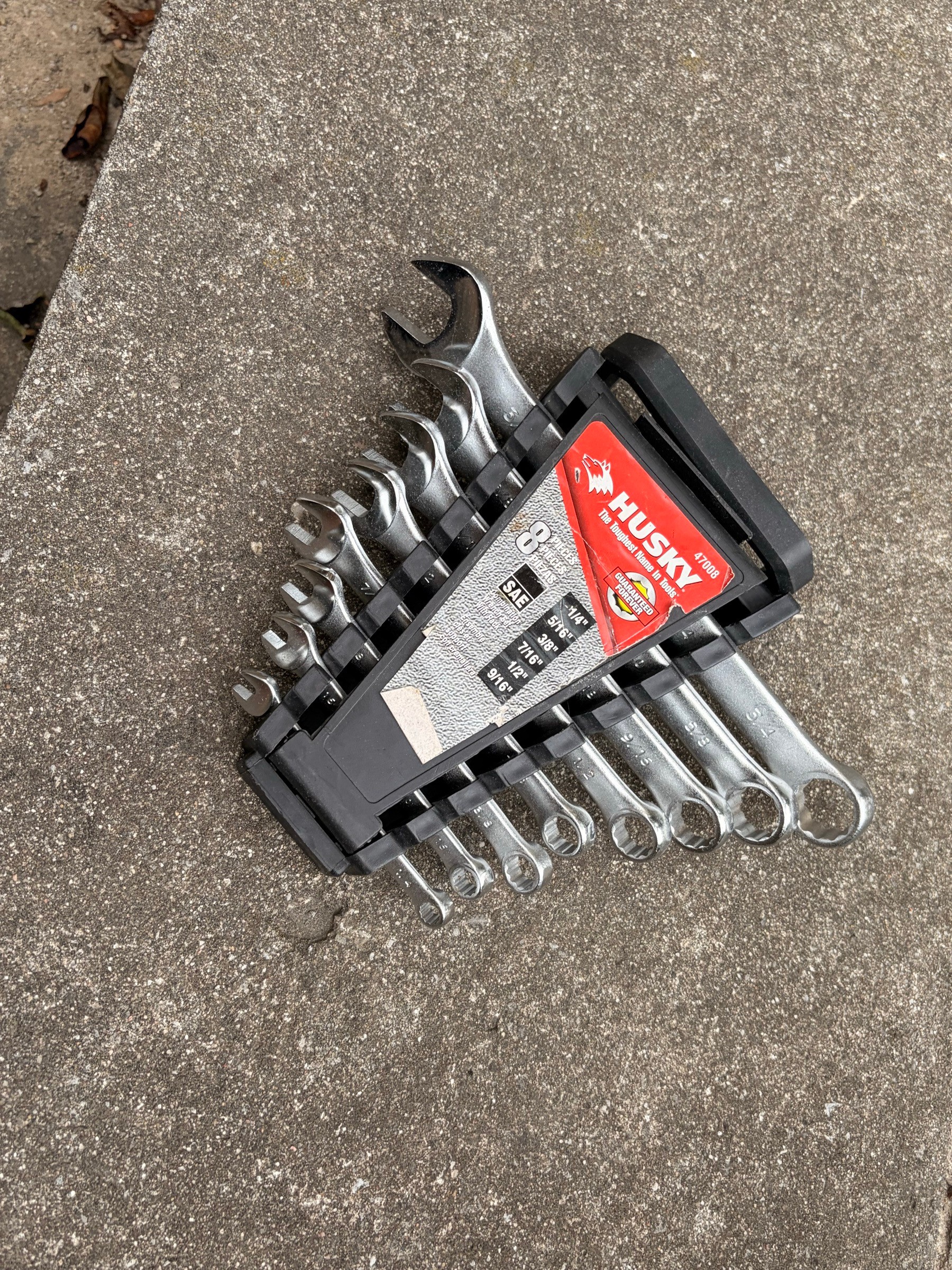 HUSKY SAE combination wrench set (8 pc)
