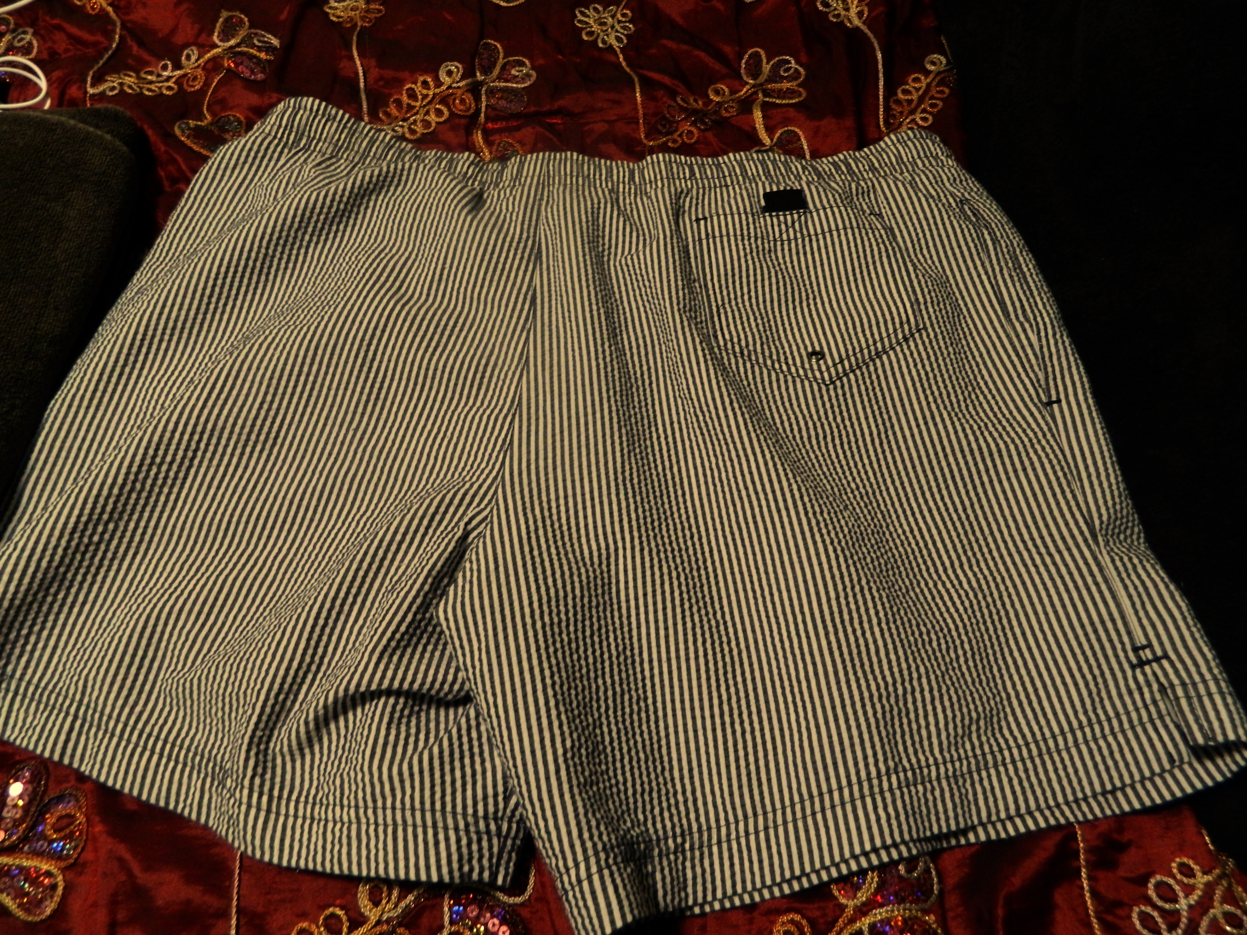 Ralph Lauren Polo sport striped seersucker swim shorts - photo 4