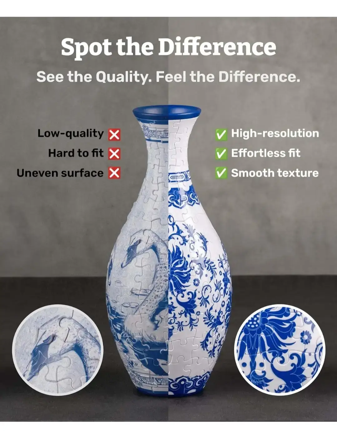 Pintoo 3D Puzzle Vase - Flowers and Birds - photo 5