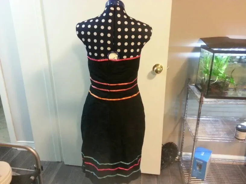 RW & Co. Black Over The Shoulder Dress Size 8 - photo 4