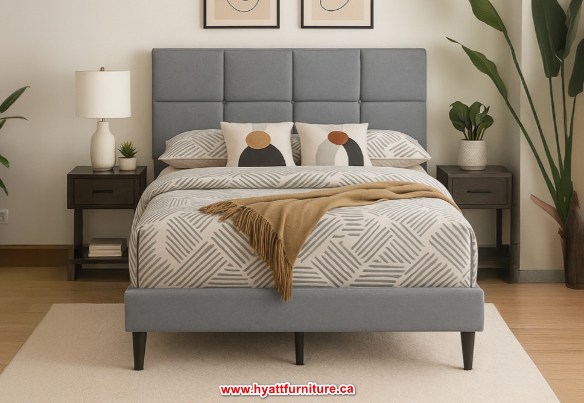 Brand new Queen Fabric Platform Bed only $198 - photo 4
