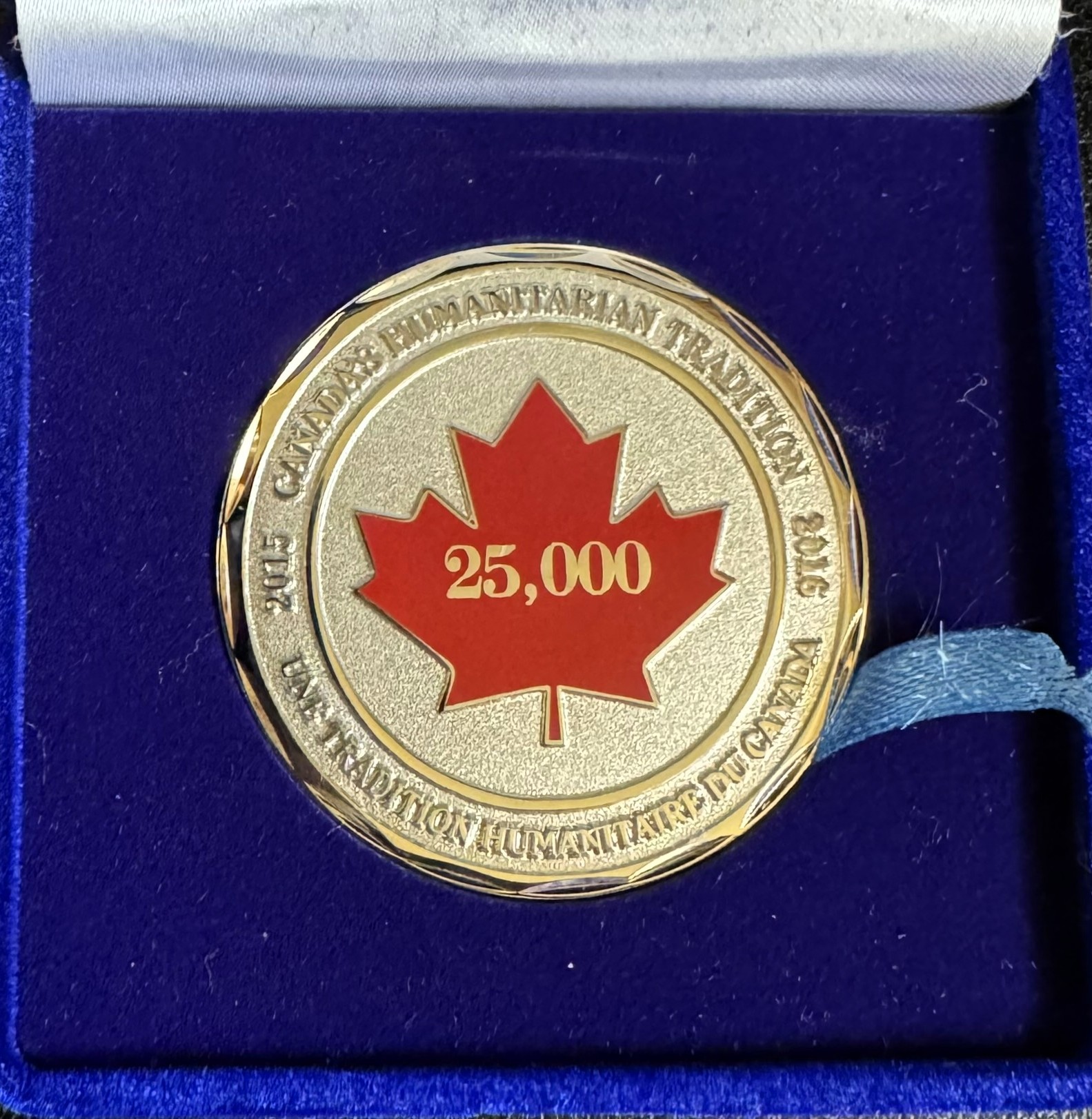 2015 Syrian Refugees Coin / Pièce rare - réfugiés syriens - photo 3