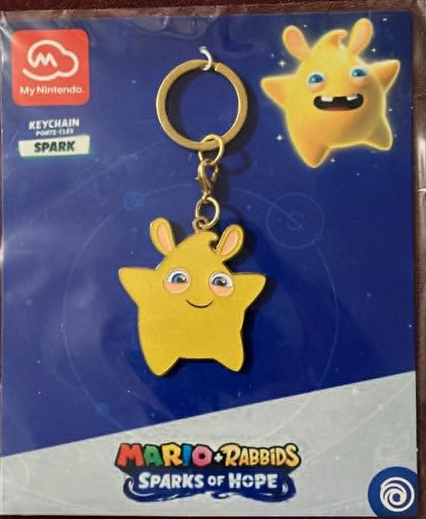 Mario Rabbids Sparks of Hope Keychain Nintendo Reward (New)