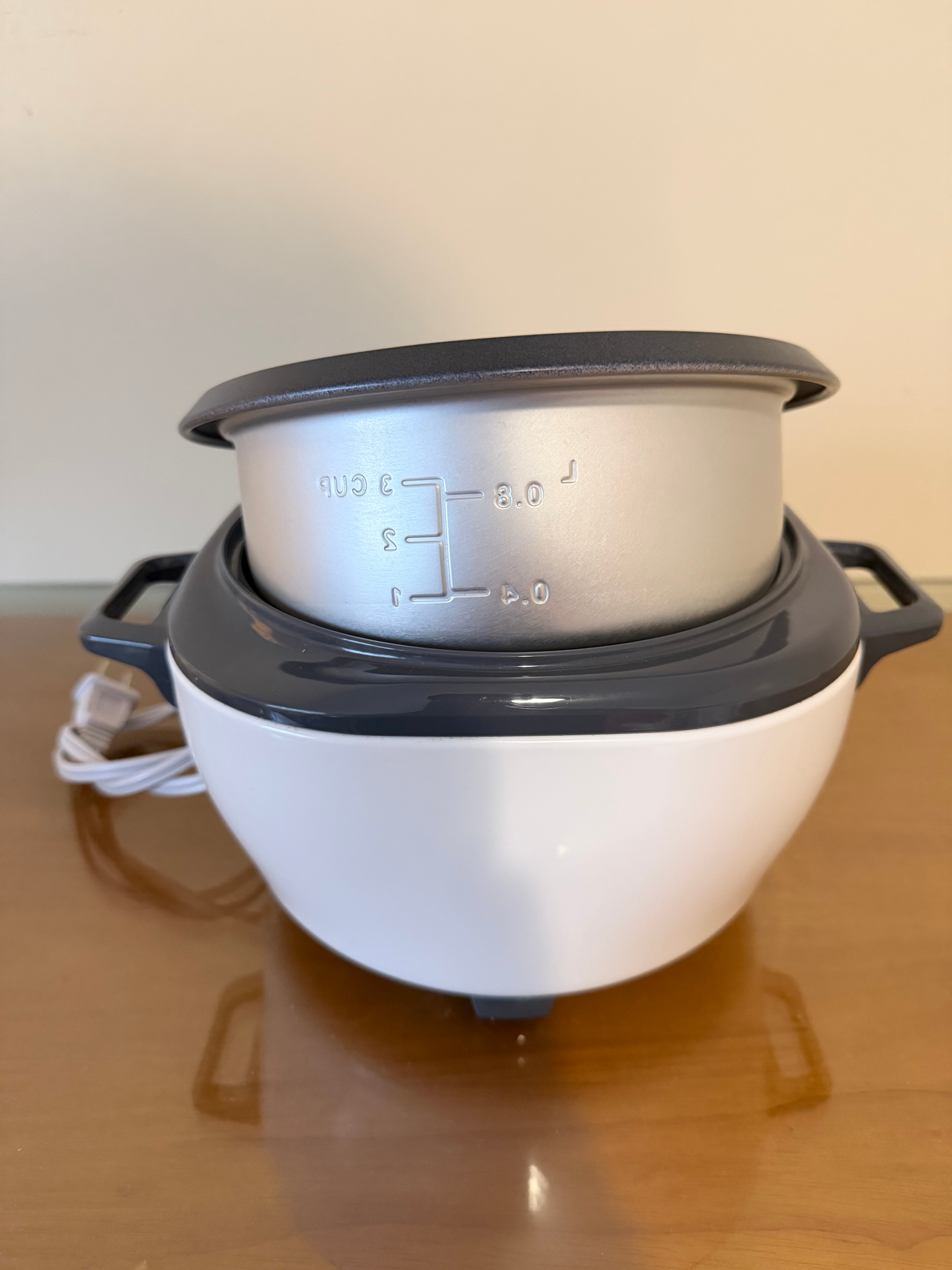 Black & Decker Non-Stick Rice Cooker & Steamer White, 6 Cups - photo 3