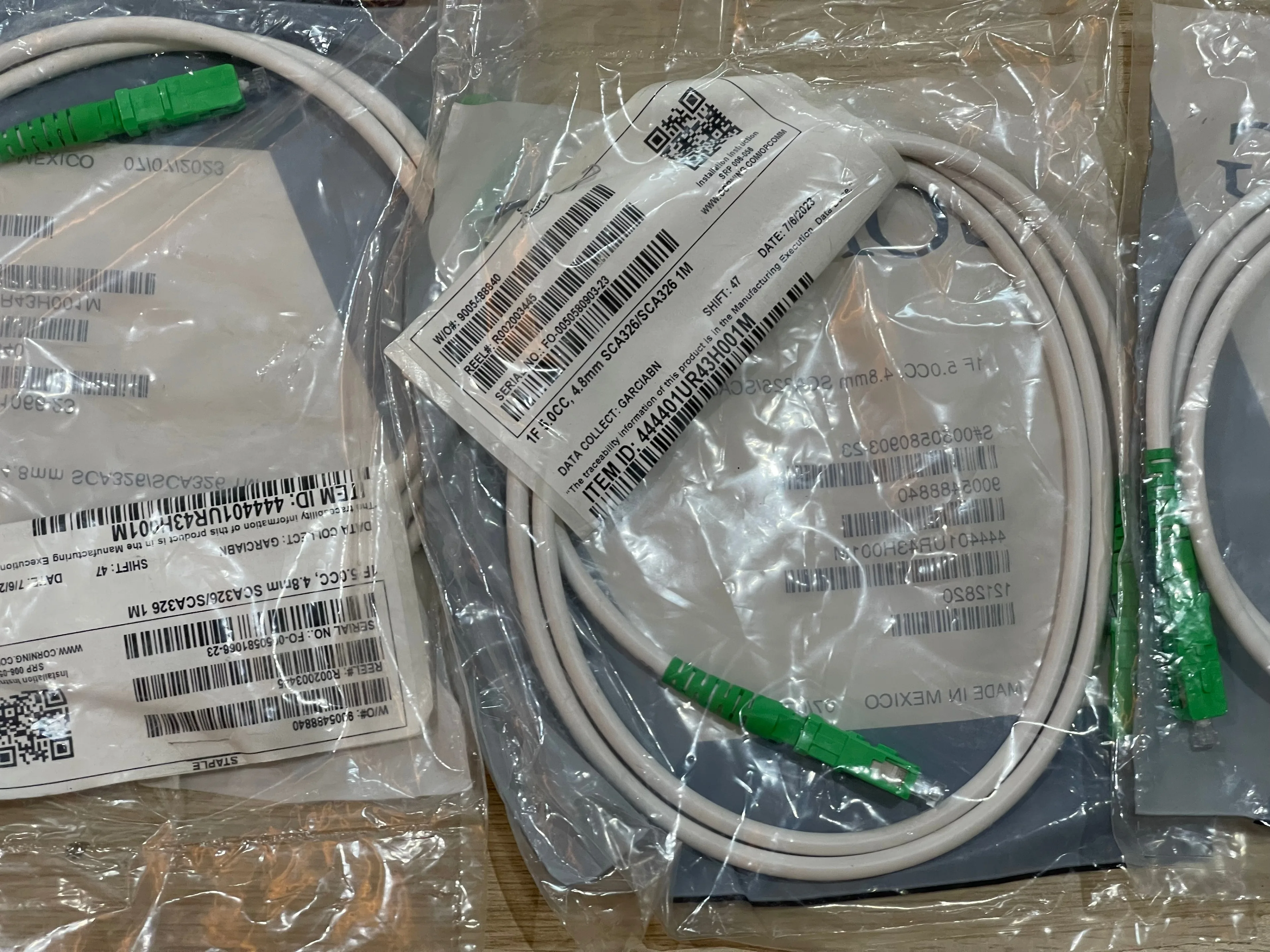 SC/APC Fiber Optic Patch Cables (20ft, 10ft, 5ft, 4x 1ft) - photo 5