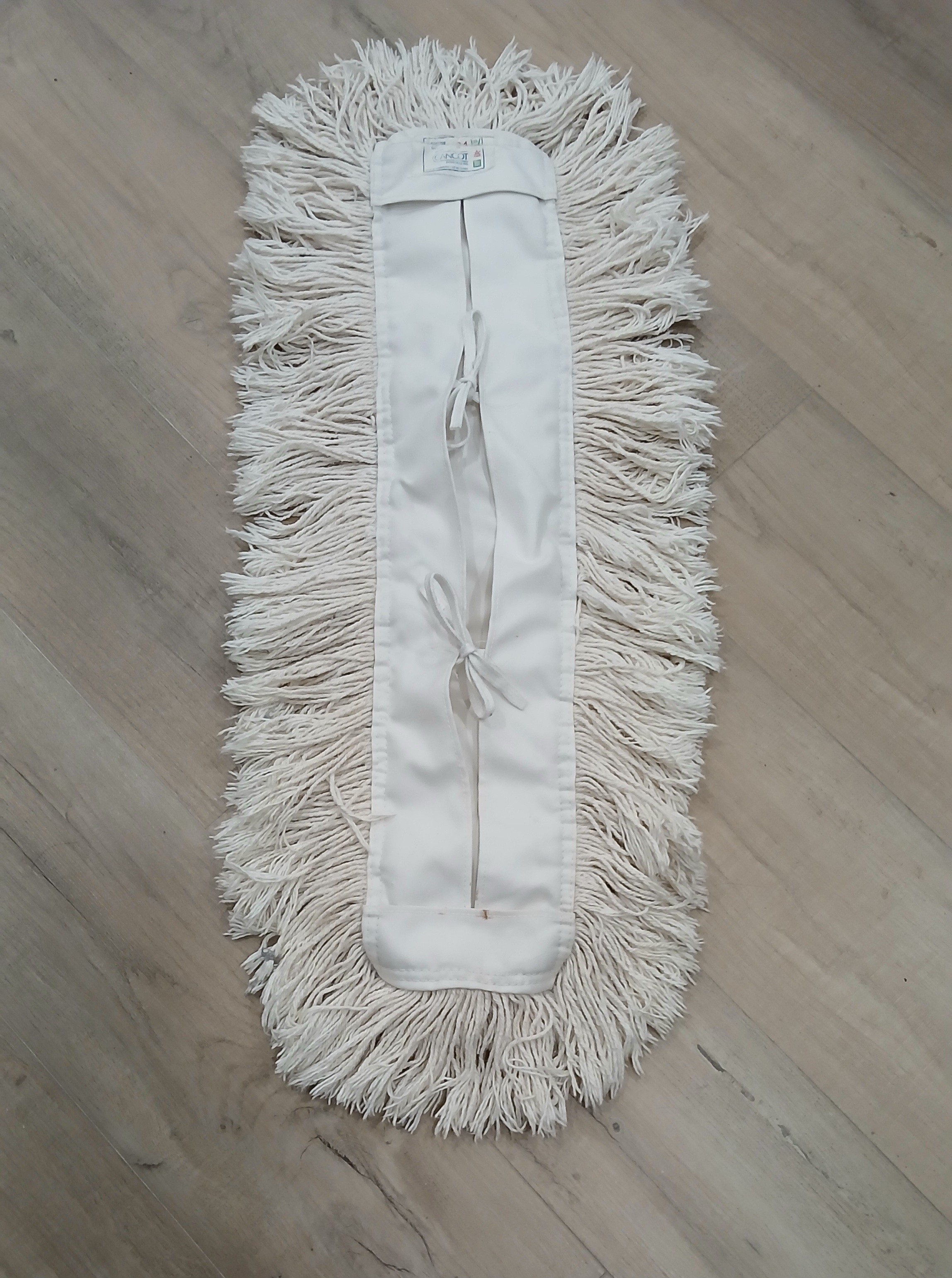 Cotton 24 in. Dust Mop Head with Wooden Handle - photo 3