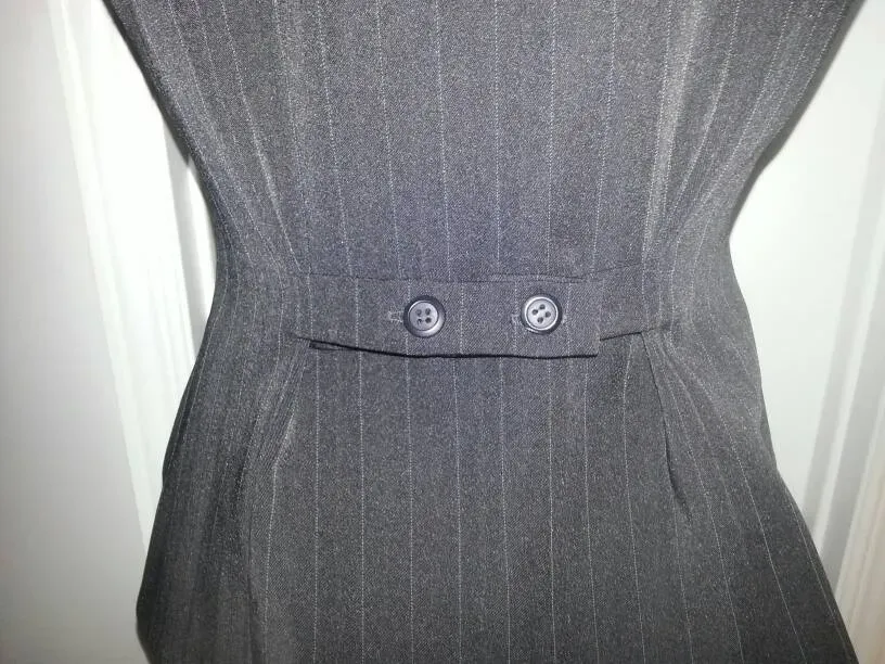 Dapper AF Pin Striped Town & County Vest W Extra Button - photo 4