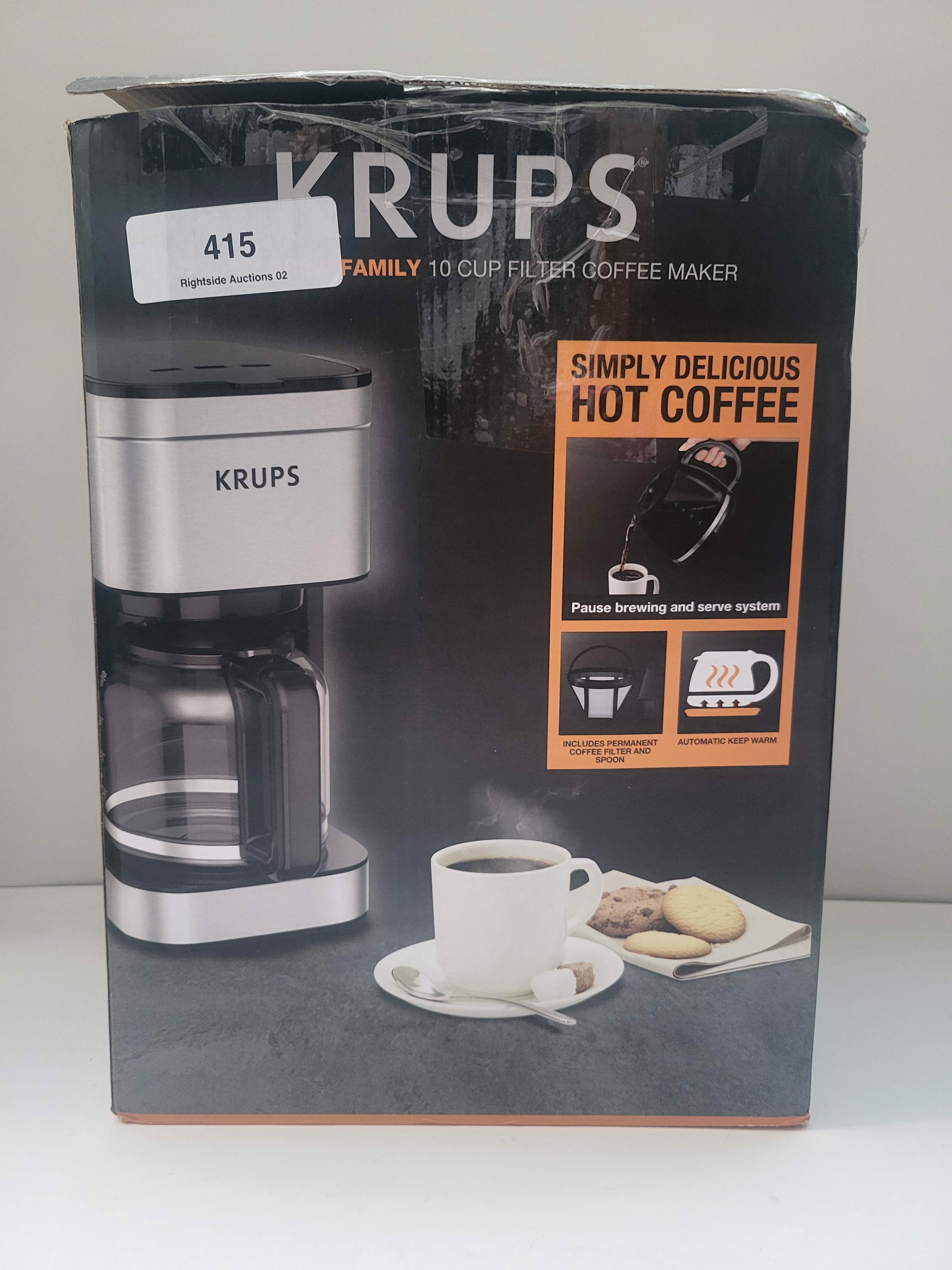 Krups Simply Brew 10-Cup Coffee Maker - Good with Box! - photo 3