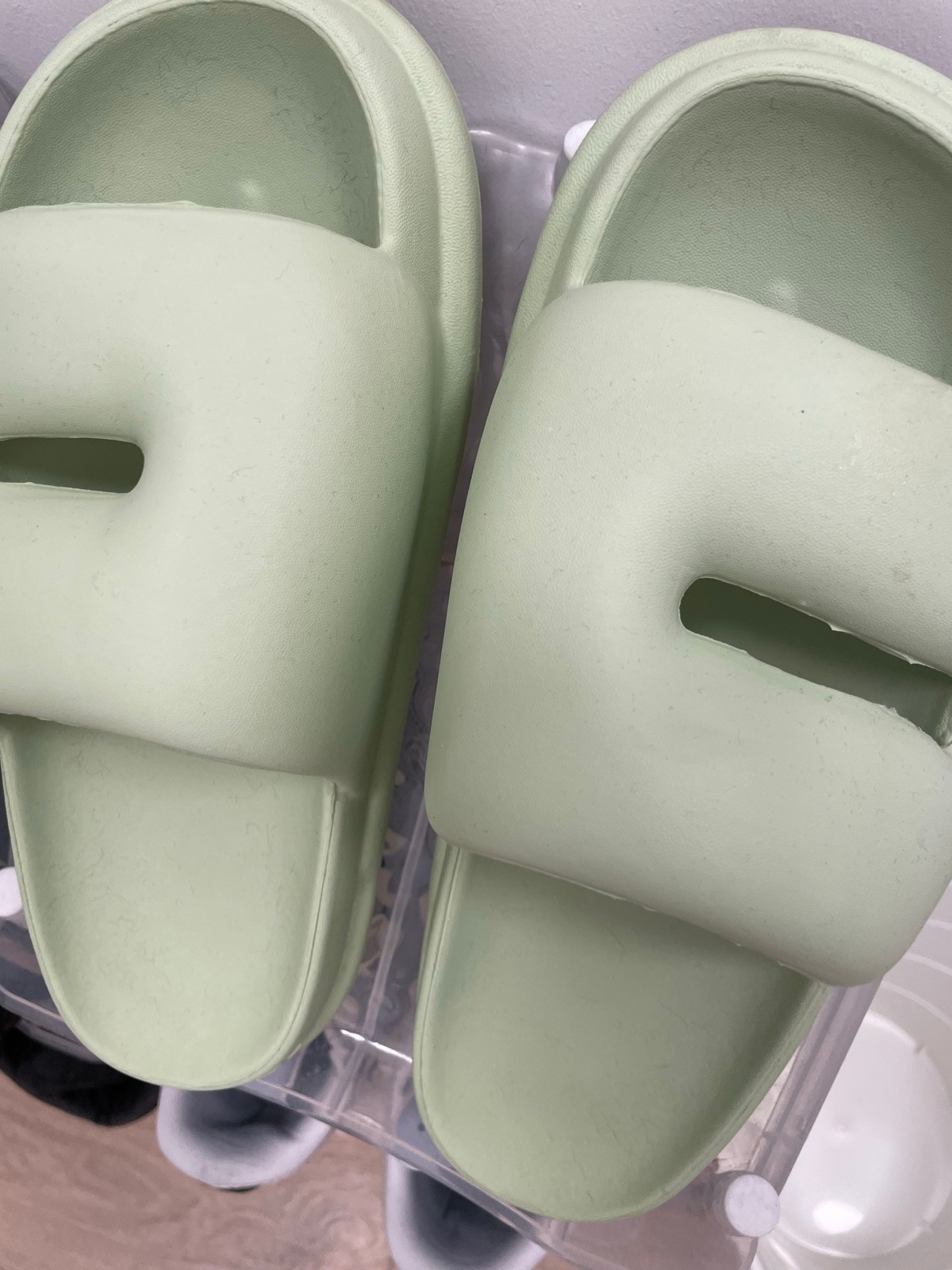 Smart-Ink Comfort Slides - Ivory/ Green - photo 2