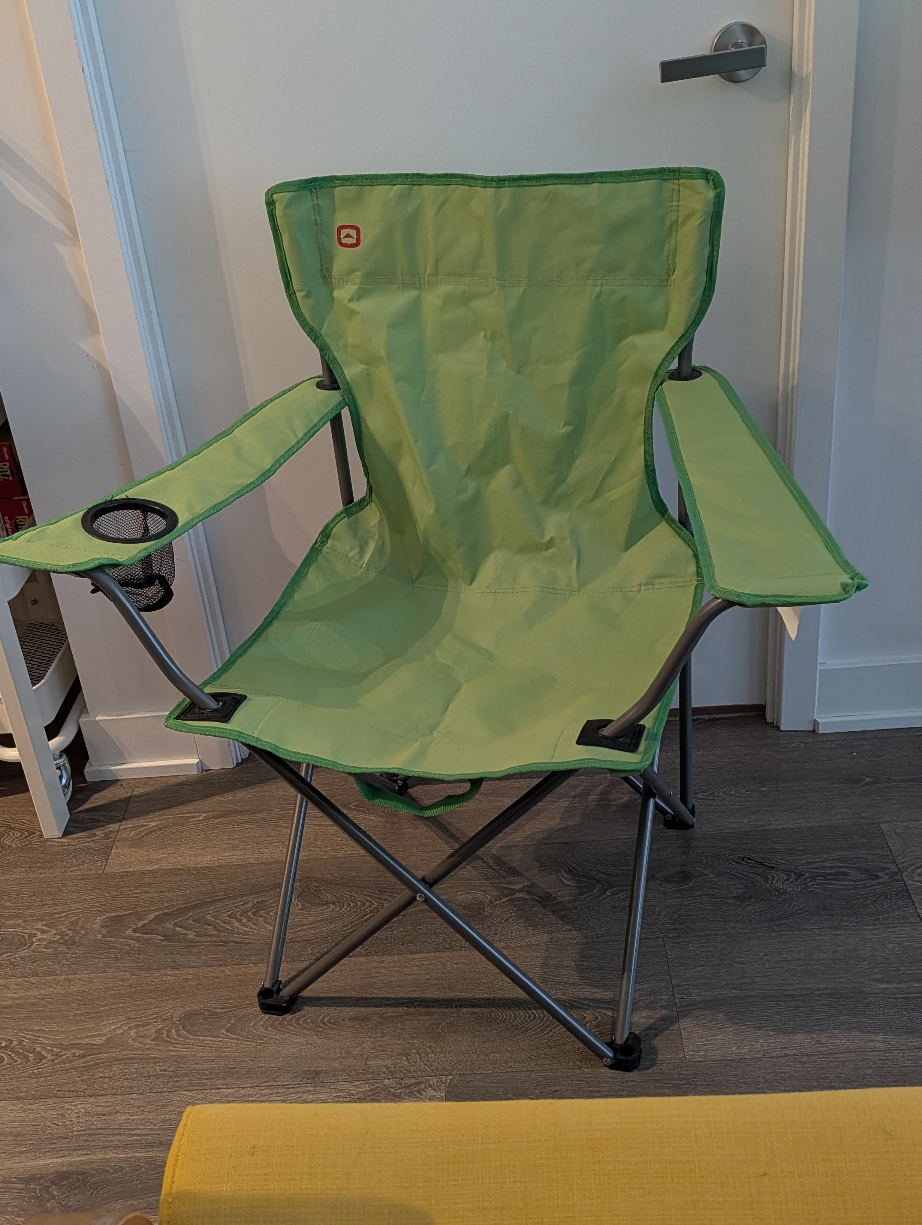 Portable Folding Camping Chair (Green) with Cup Holder