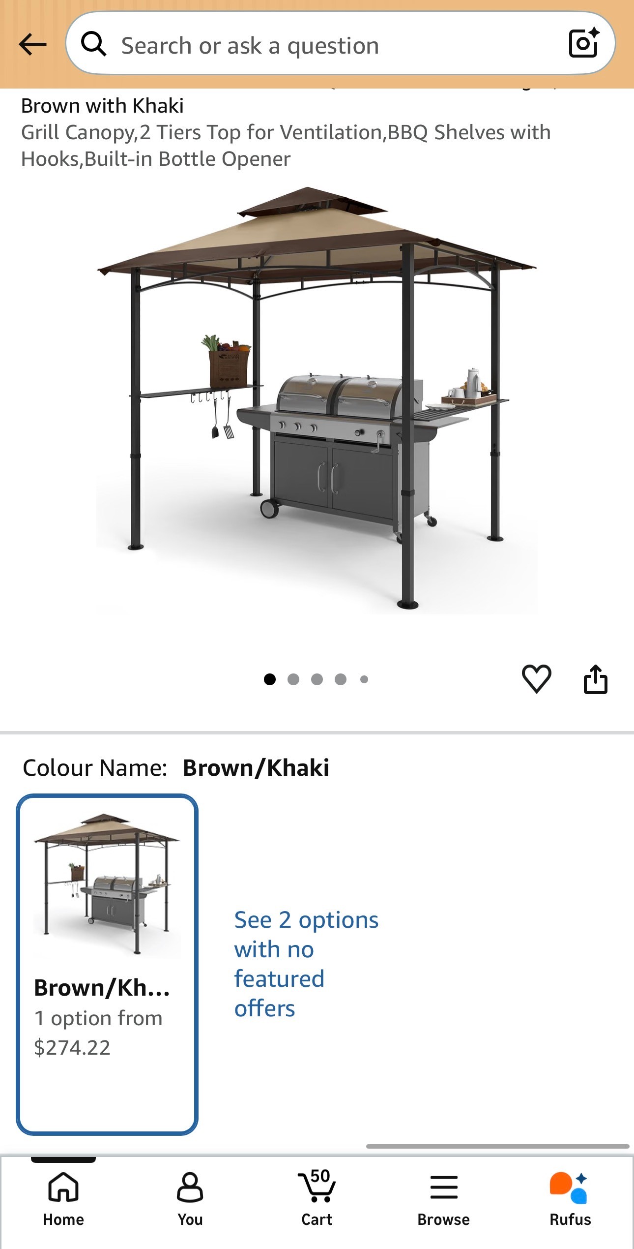 NEW: Grill Gazebo Backyard BBQ Canopy Rust-Proof
