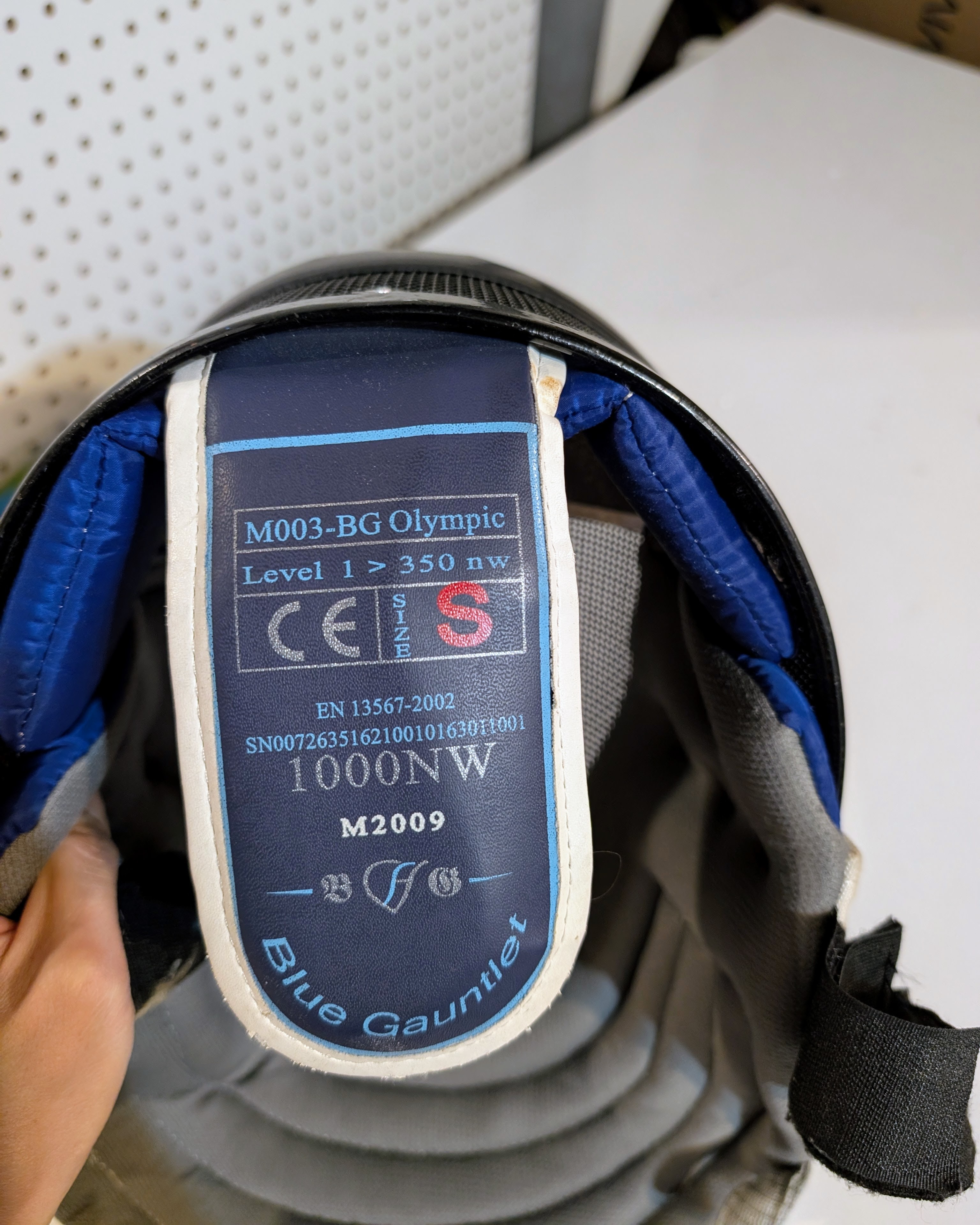 Blue Gauntlet Fencing Mask - M003-BG Olympic - 1000NW - photo 2