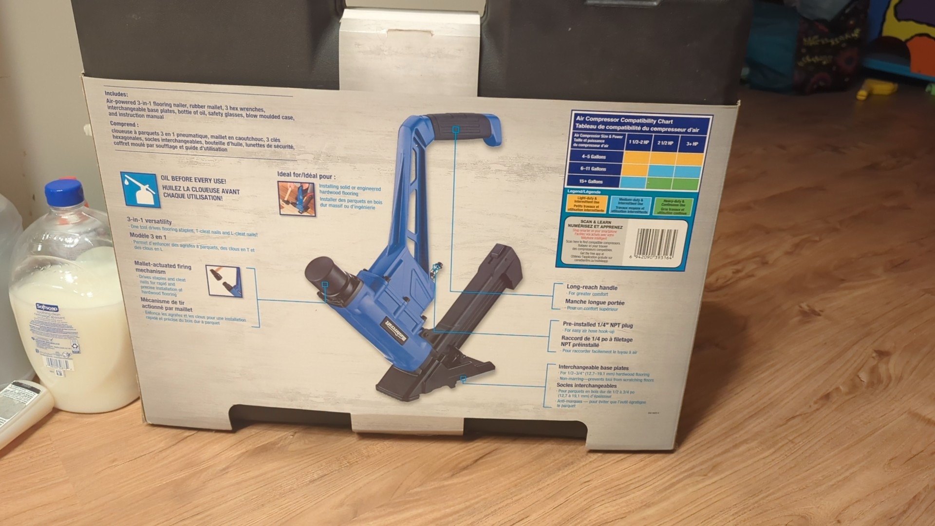 Mastercraft 3-in-1 Pneumatic Flooring Nailer Kit - photo 3