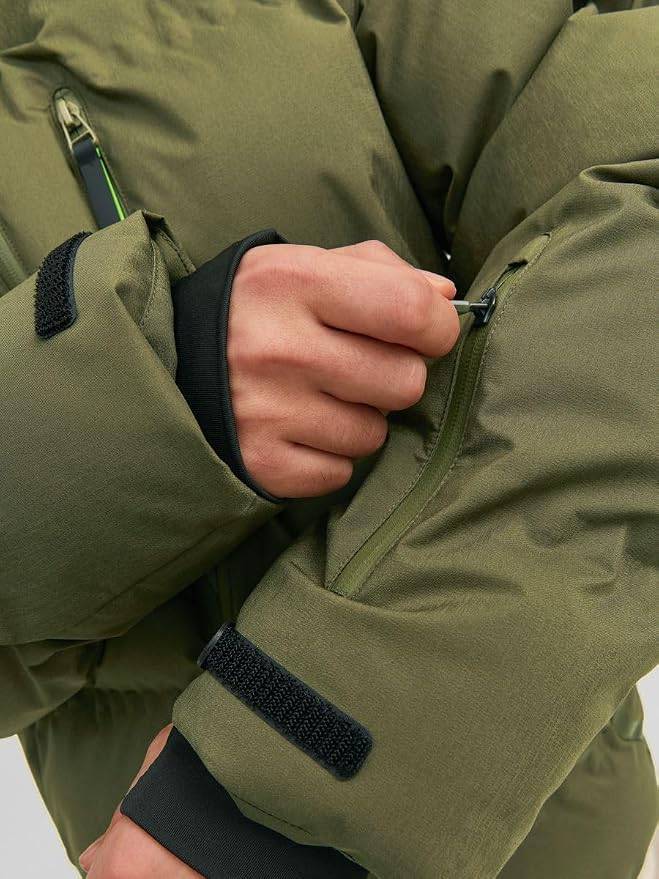 JACK & JONES Men Green Puffer Jacket - photo 3