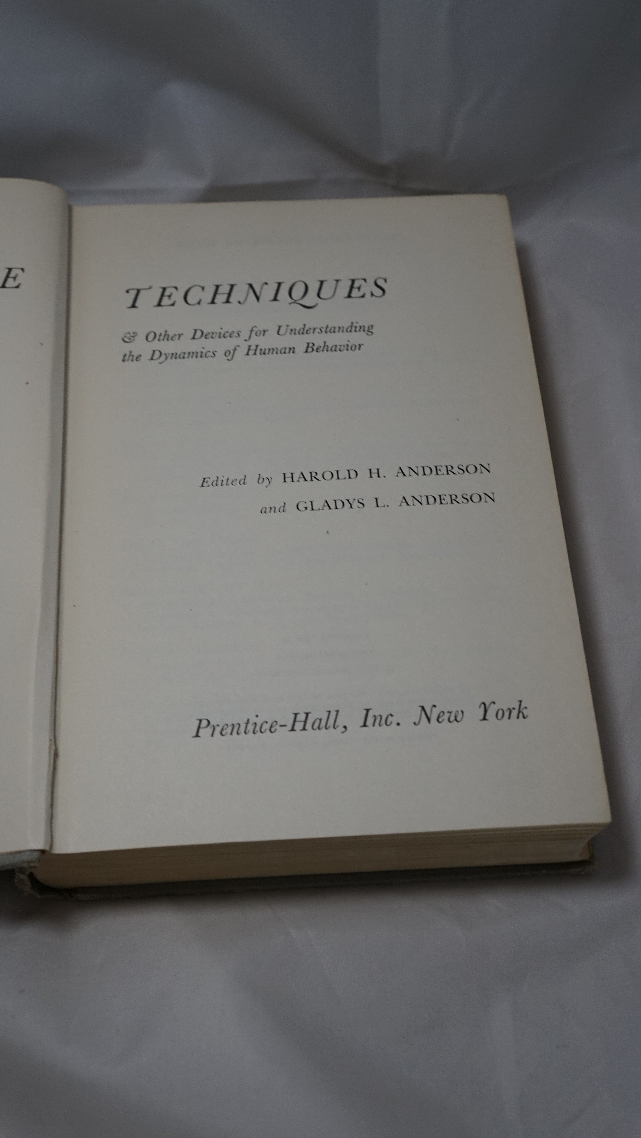 Introduction to Projective Techniques Anderson 1951 Prentice-Hal - photo 3