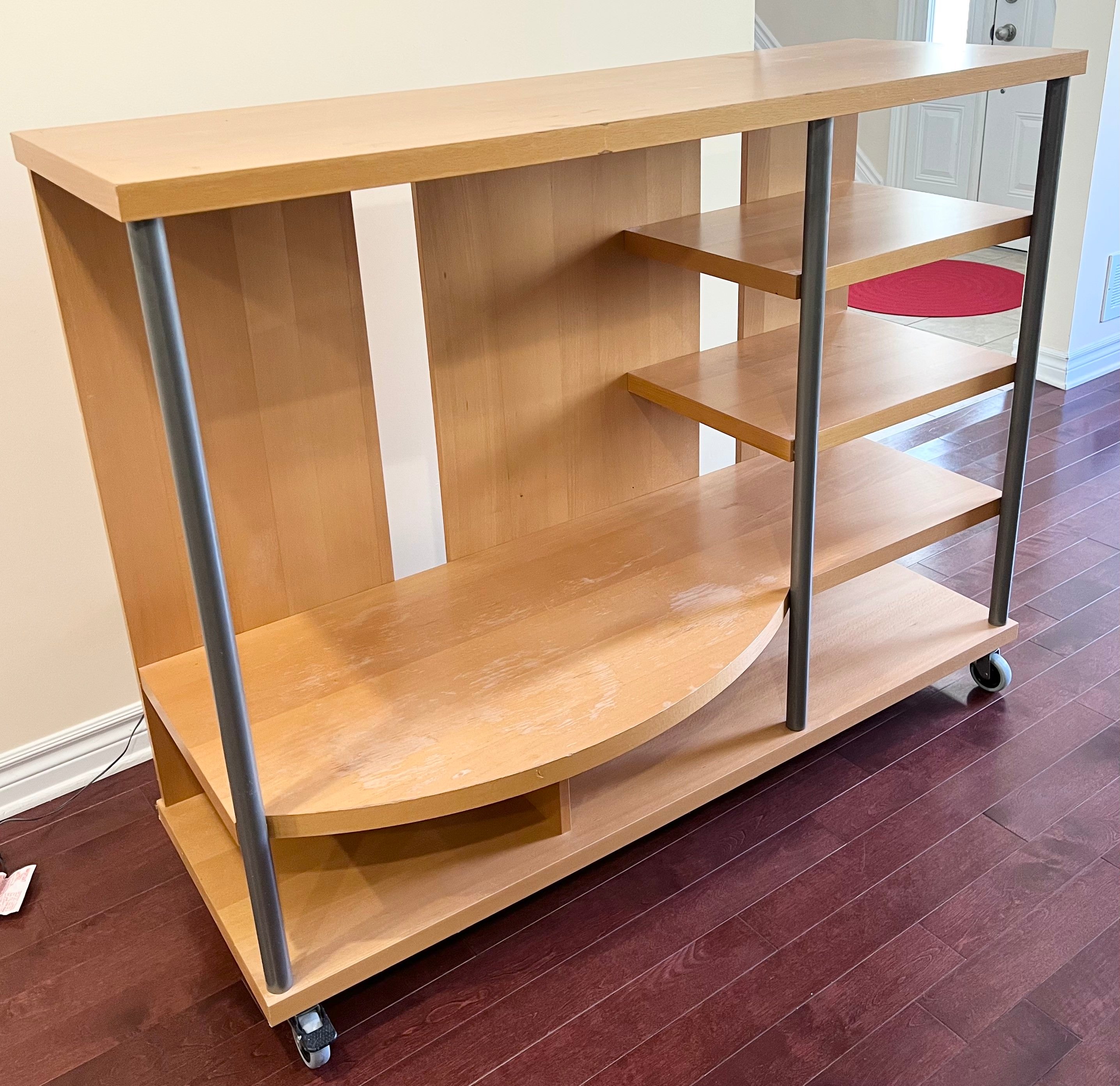 GOOD CONDITION SHELF / SHELVING UNITS WITH WHEELS
