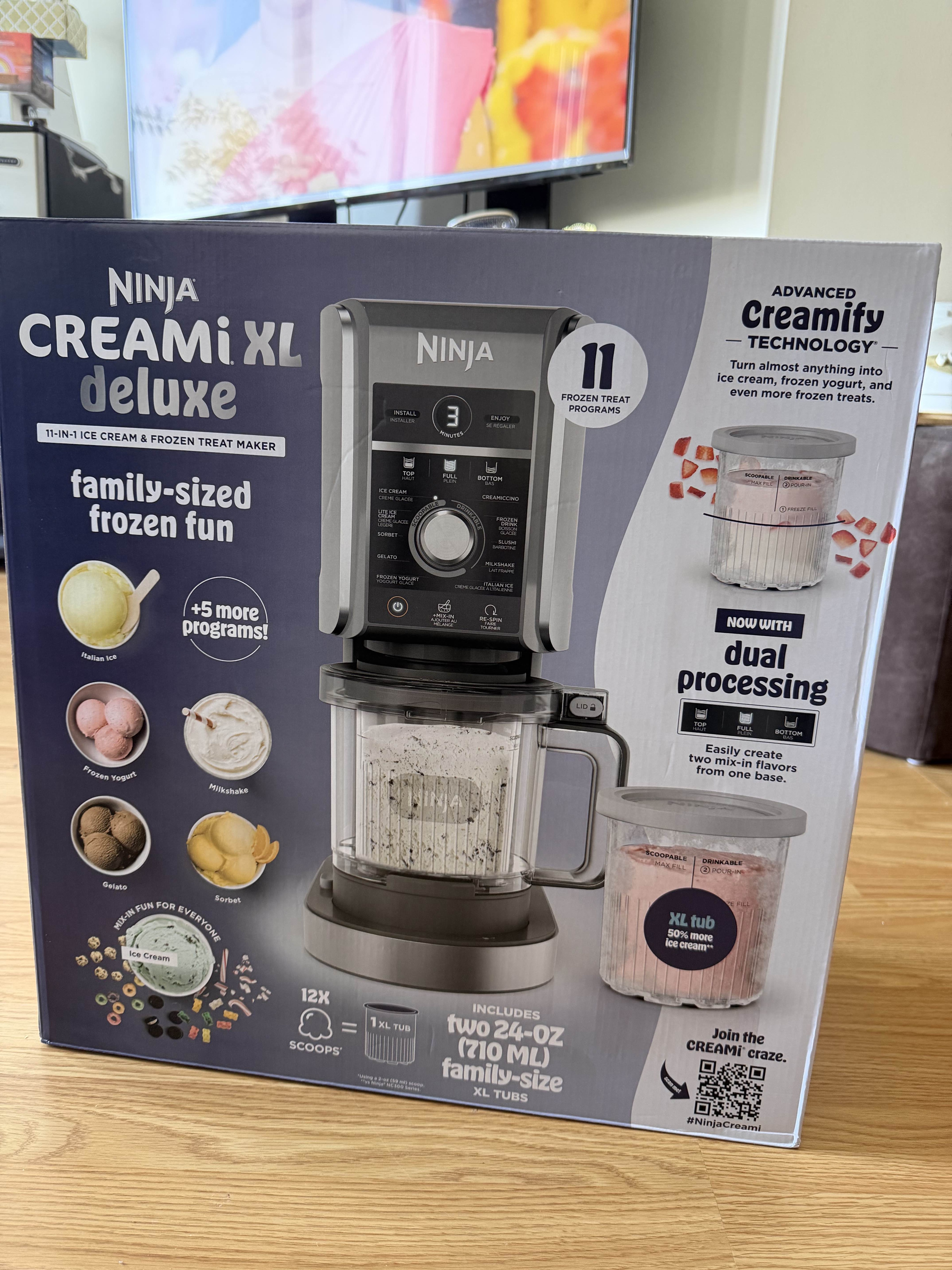 Ninja CREAMi XL Deluxe 11-in-1 Ice Cream Maker
