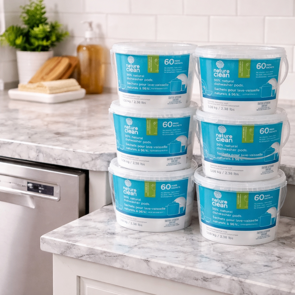 Retail Price $22-60 Nature Clean CHEMICAL-FREE Dishwashing Pods