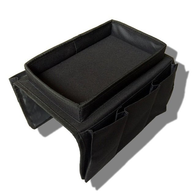 Black Sofa Armrest Hanging Bag Organizer - photo 2