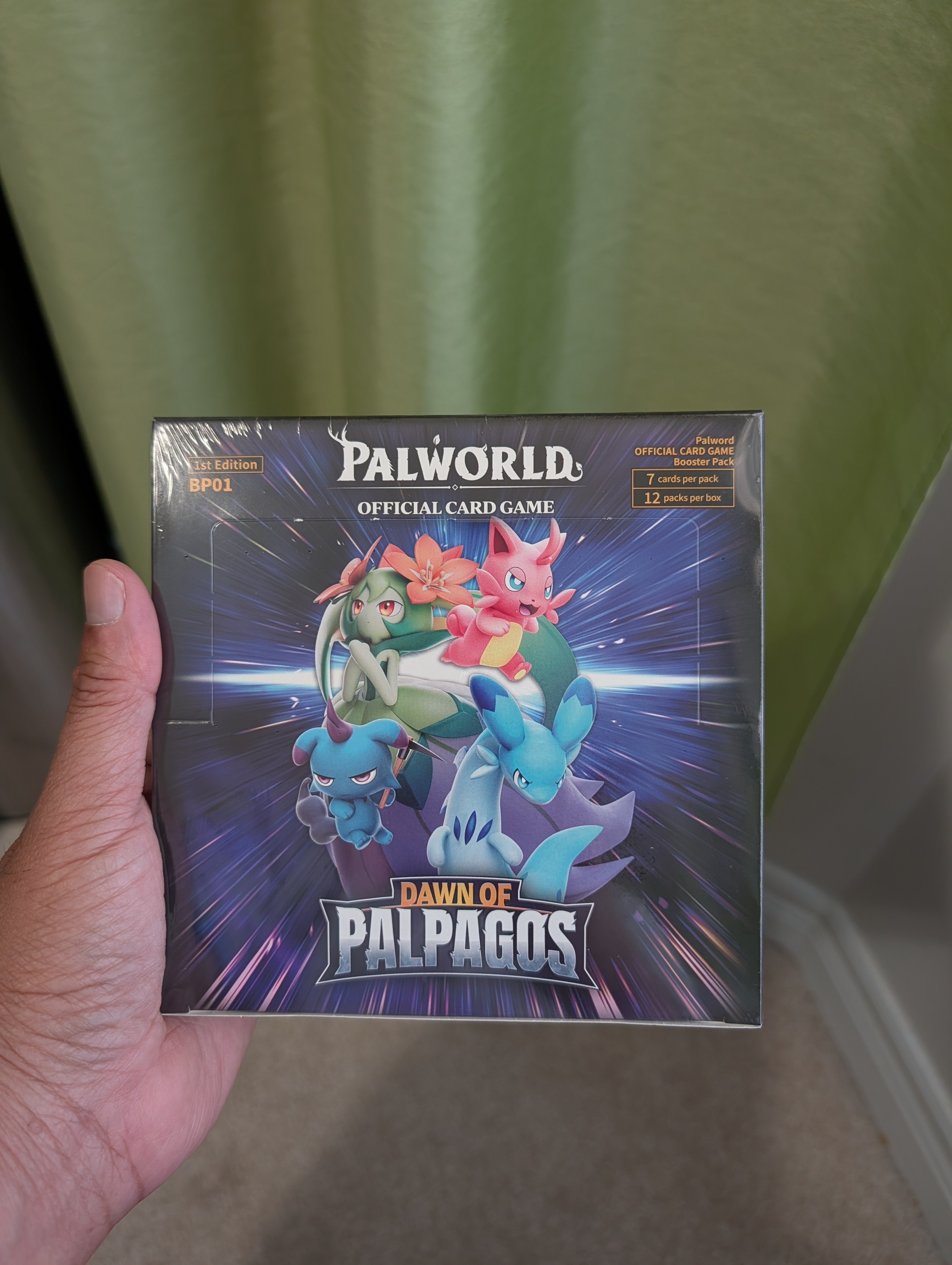 Palworld TCG Booster Box 1st Edition Error Print