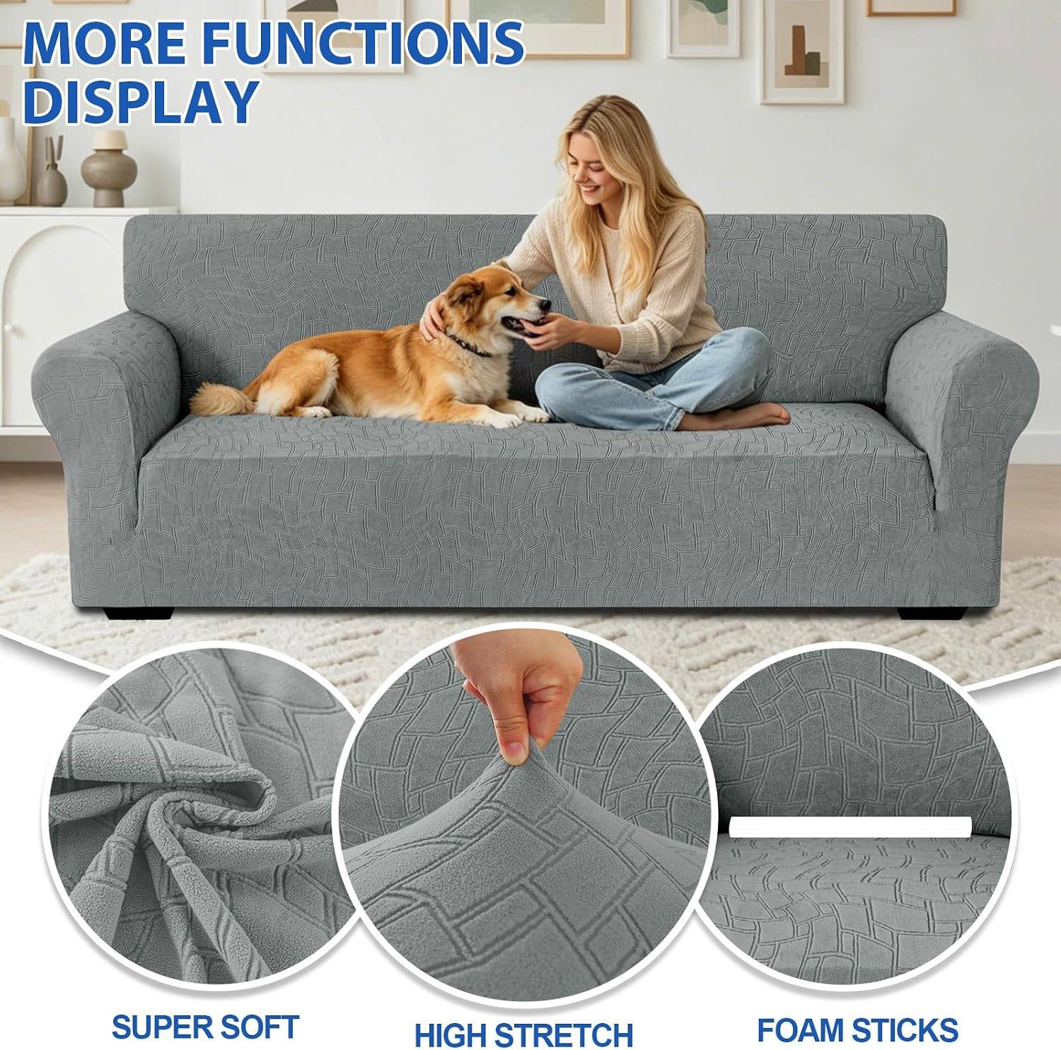 Couch Covers for Sofa (71"-91") Waterproof - photo 3