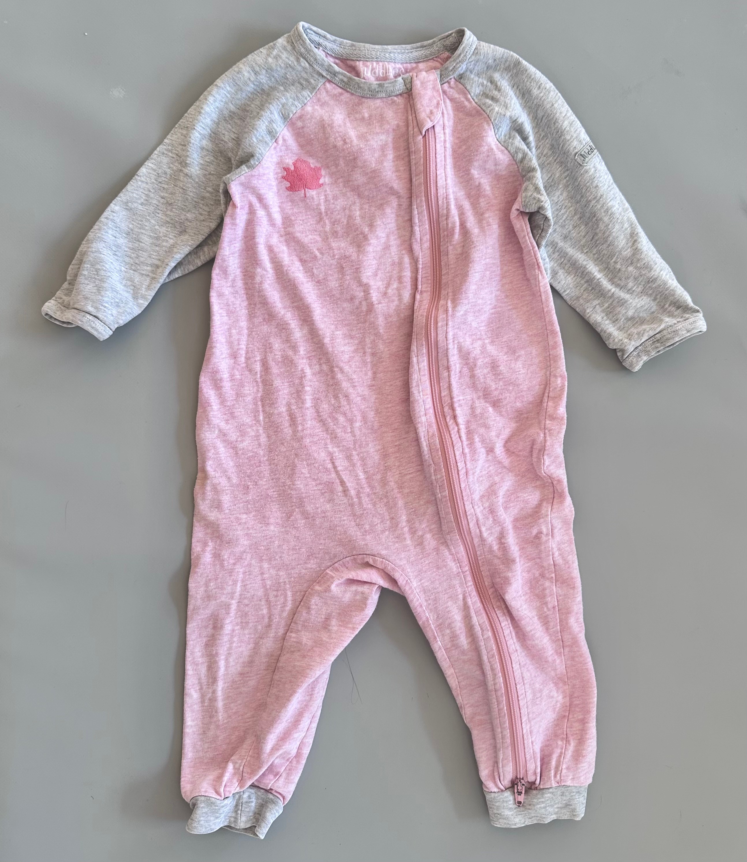 Juddlies Raglan Organic Cotton Playsuit - 12-18 Months