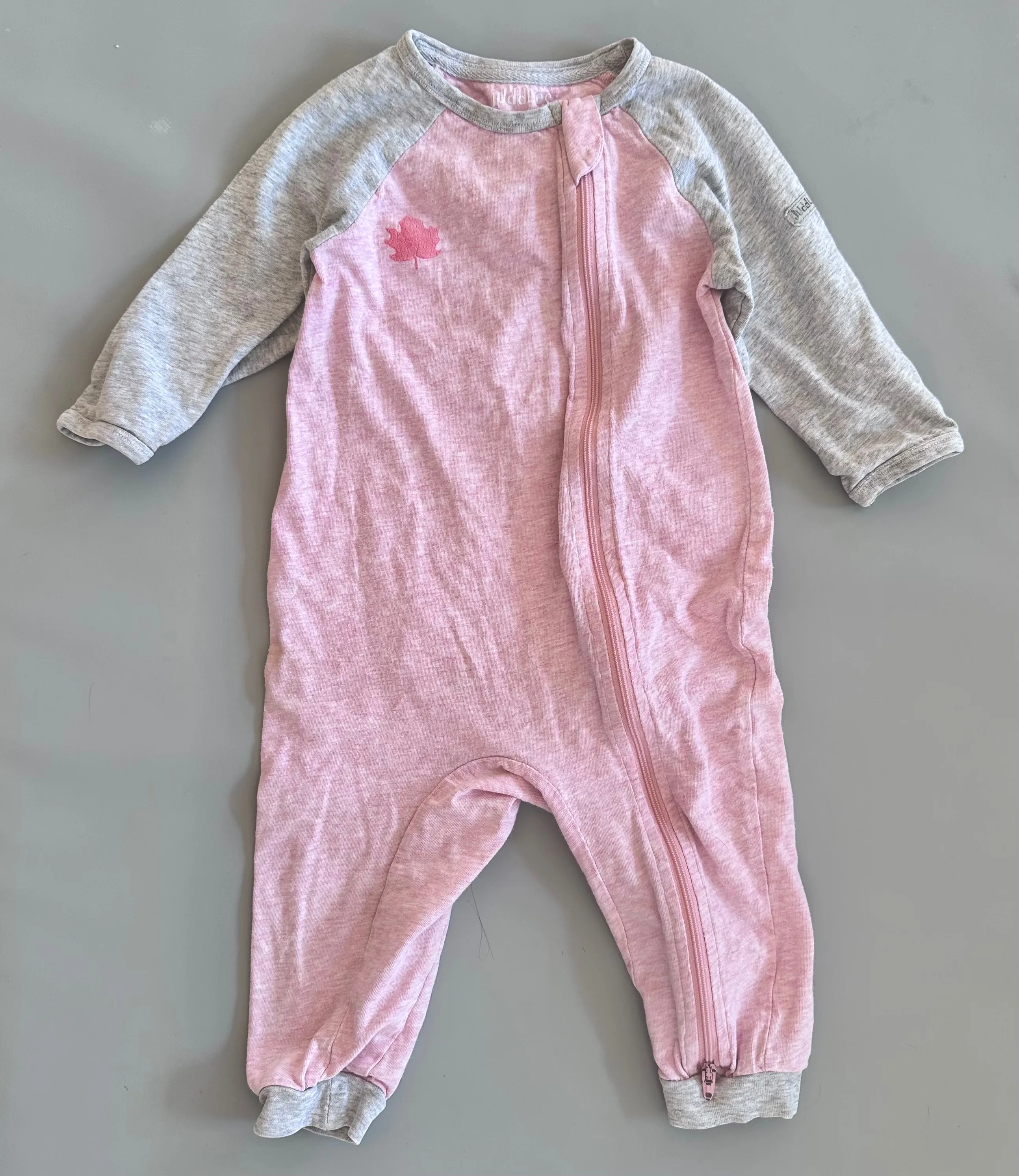 Juddlies Raglan Organic Cotton Playsuit - 12-18 Months