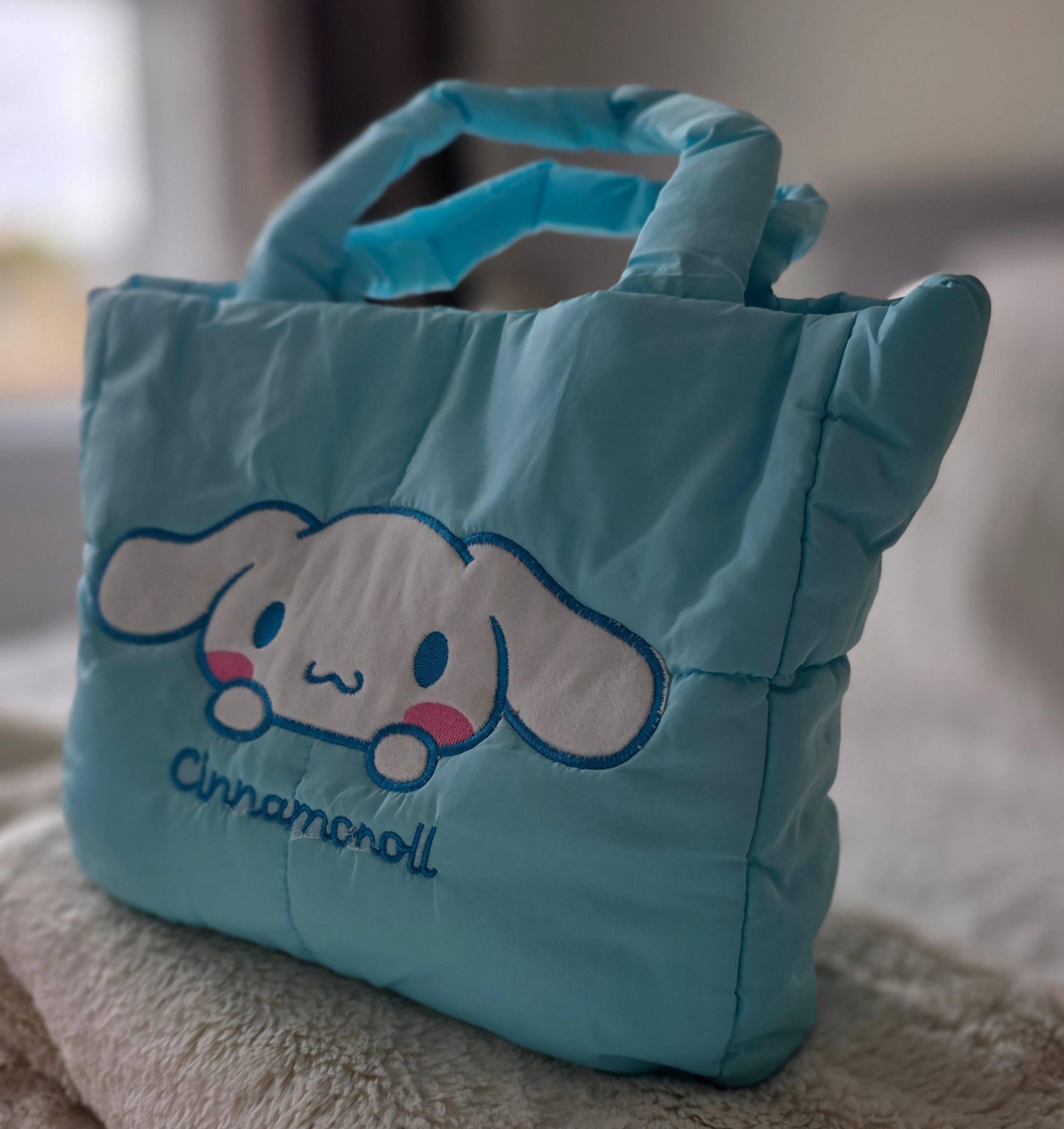 SANRIO Cinnamoroll-Small "PUFFY" Blue Hand Bag-BRAND NEW!